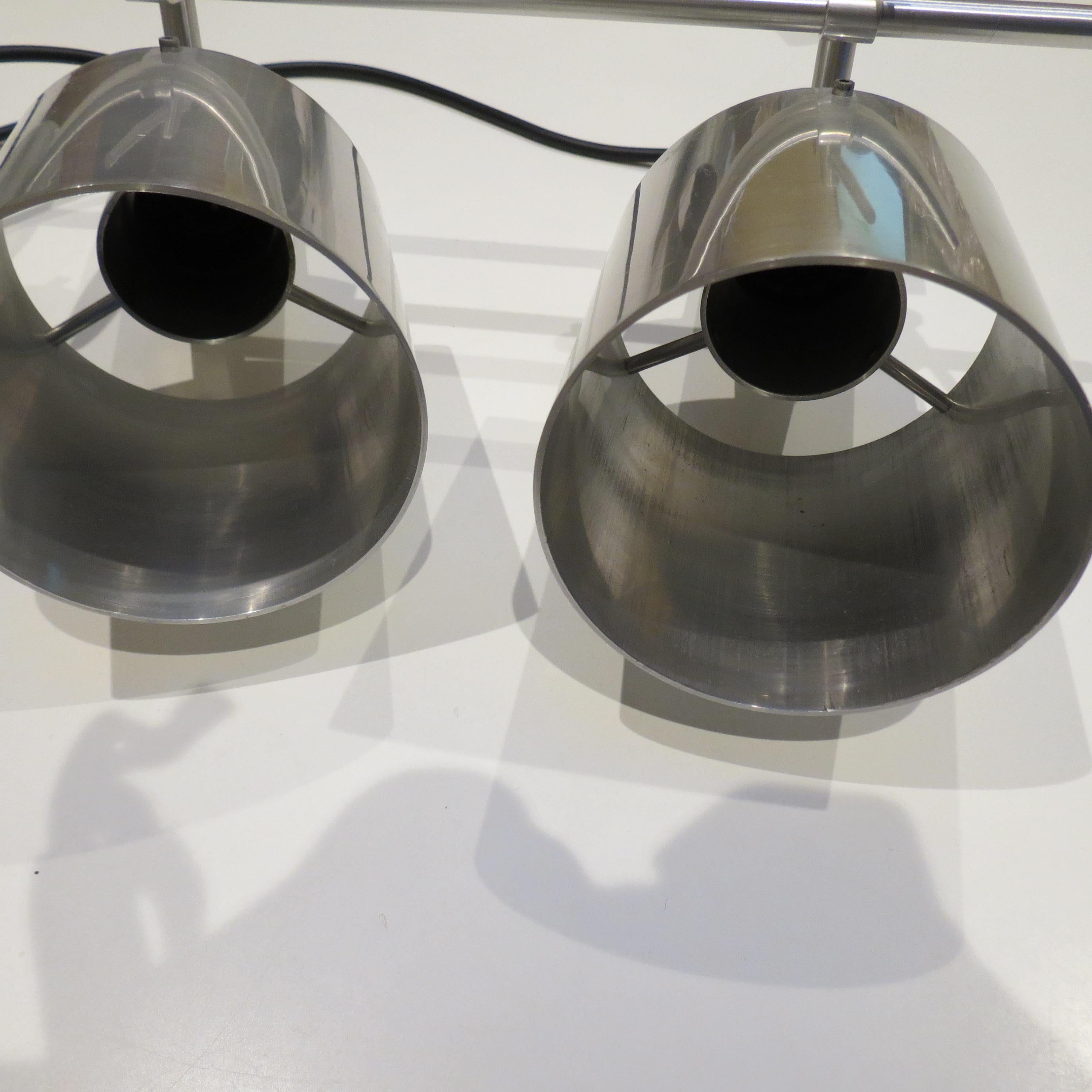 Rare 1960s Aluminium Ceiling Light Peter Nelson Architectural Lighting 2 availa For Sale 5