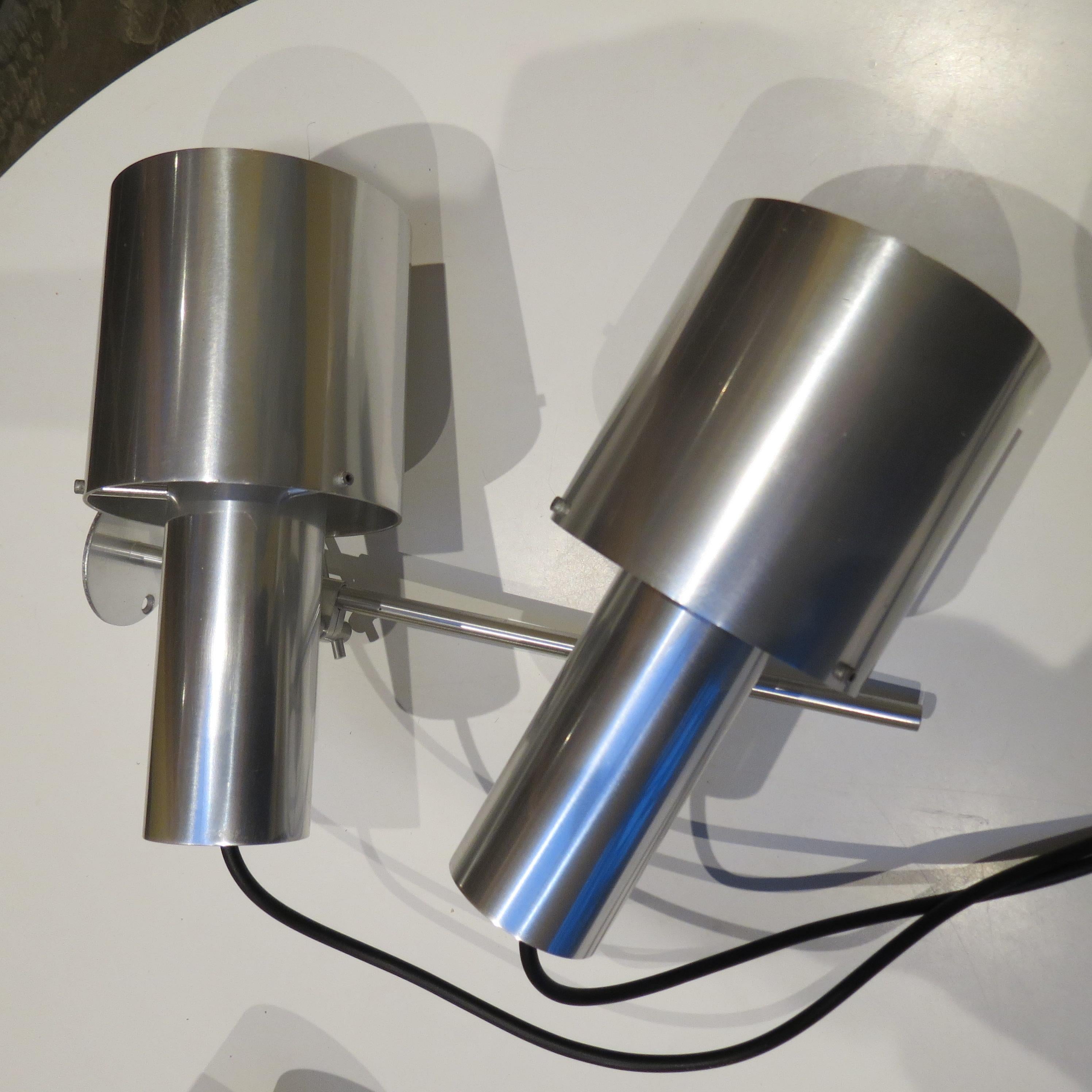 Rara lámpara de techo de aluminio de los años 60 Peter Nelson Architectural Lighting 2 availa en venta 10