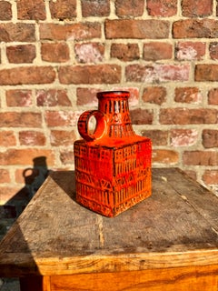 Rare 1960s Bay Keramik Fat Lava Vase – Mid-Century Modern West German Pottery