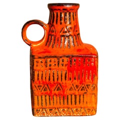 Rare 1960s Bay Keramik Fat Lava Vase – Mid-Century Modern West German Pottery