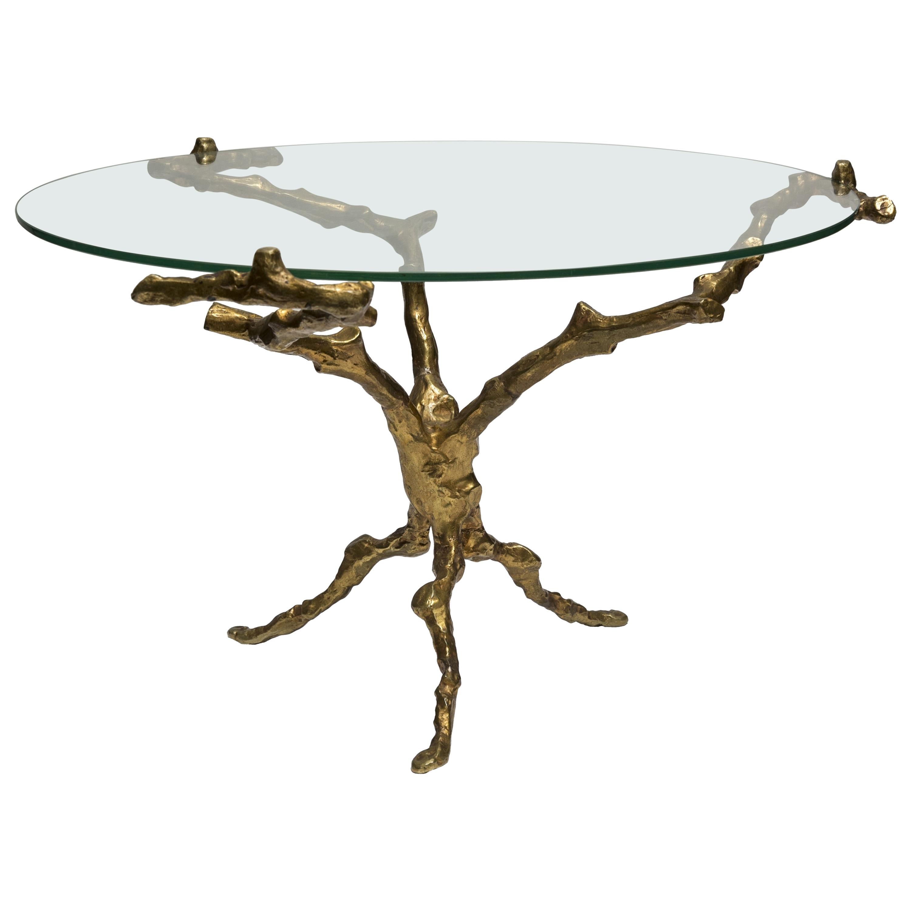 Rare 1960s Bronze Table For Sale