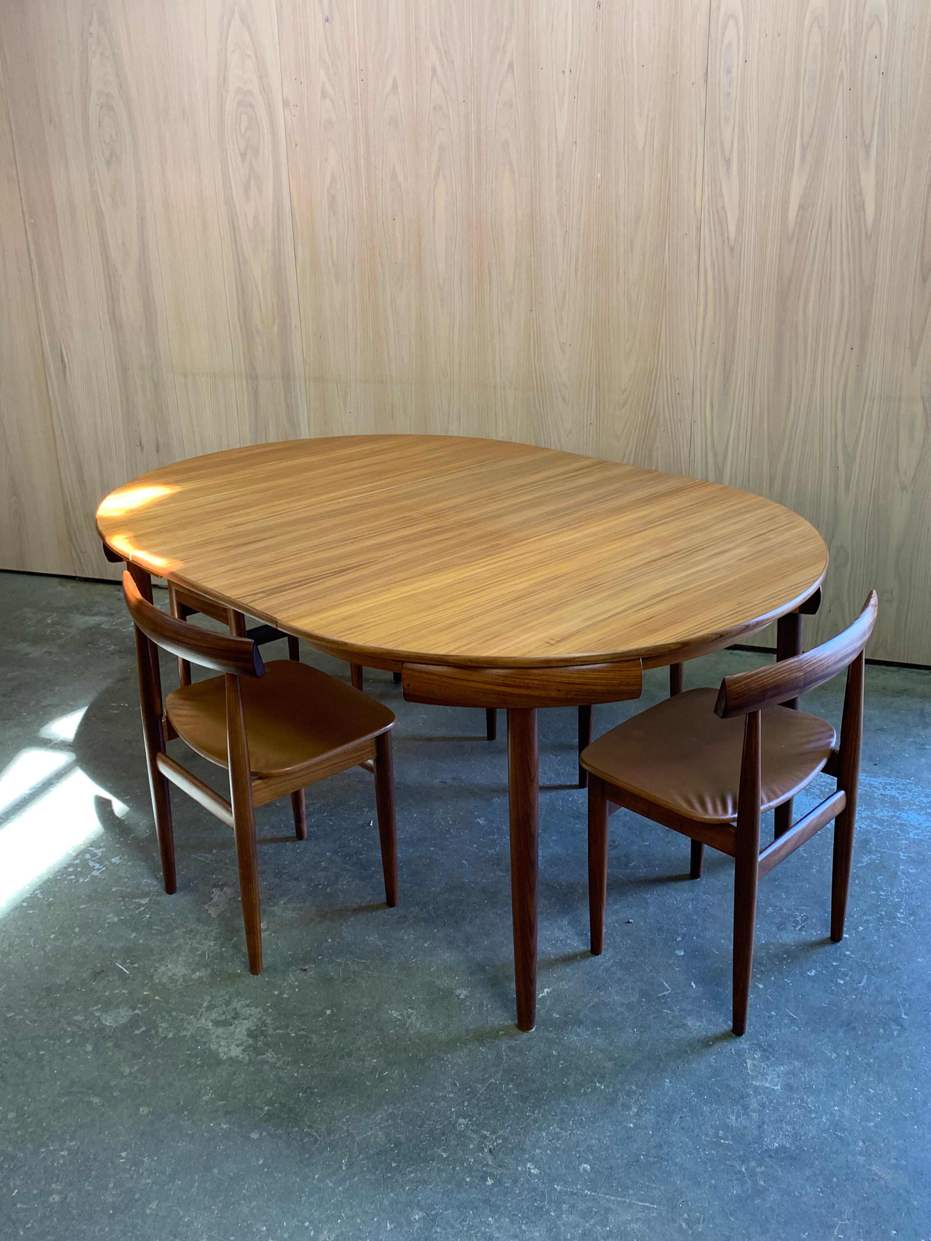 Rare ensemble de salle à manger ronde en teck danois des années 1960 par Hans Olsen pour Frem Rojle en vente 13