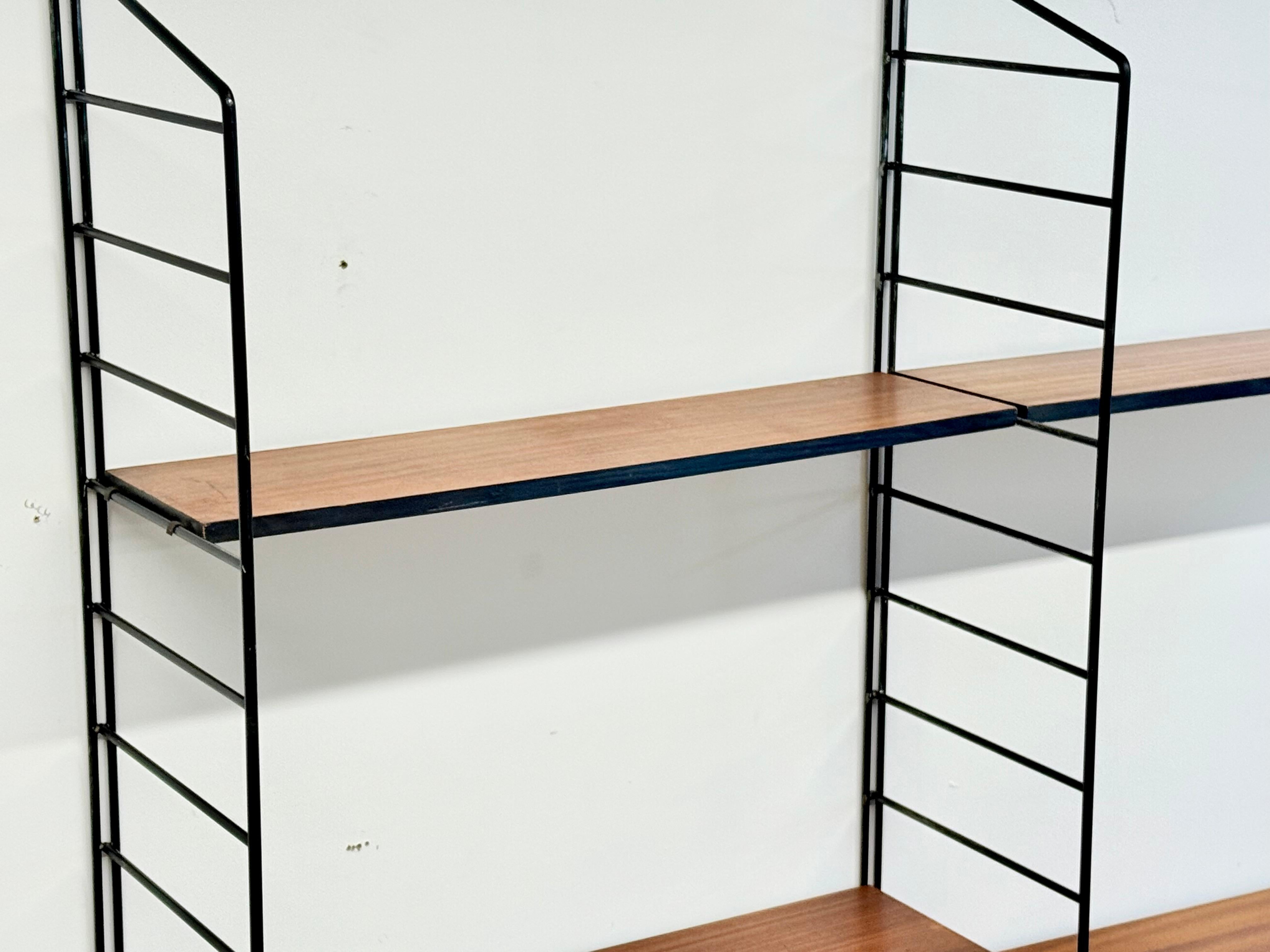 Rare 1960s Floating Modular Shelving System Wall Unit By Brianco For Sale 3
