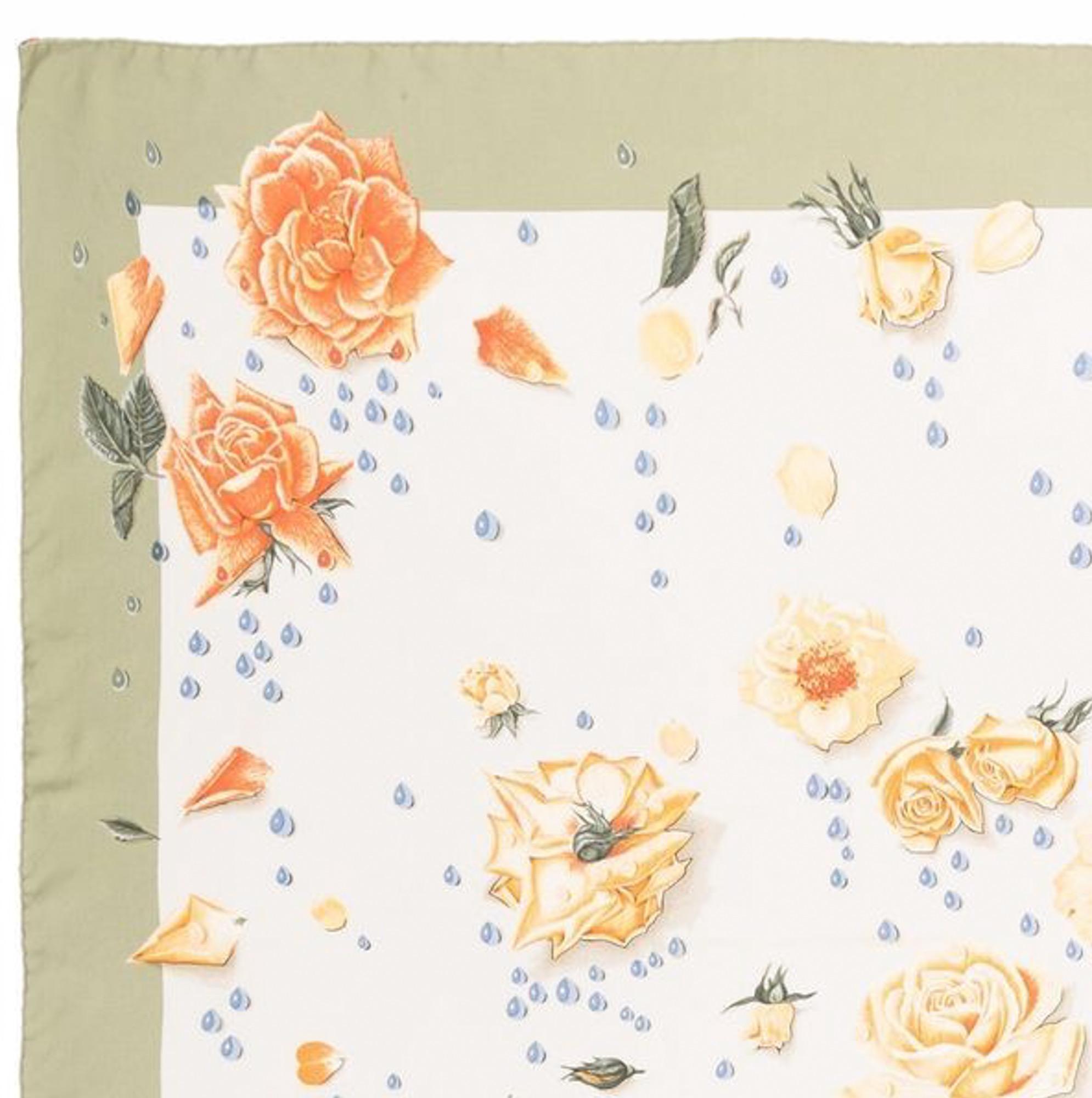 Hermes silk scarf 