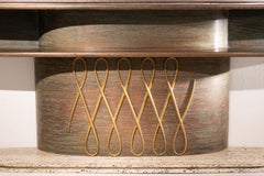 Rare 1960s Italian Console And Mirror