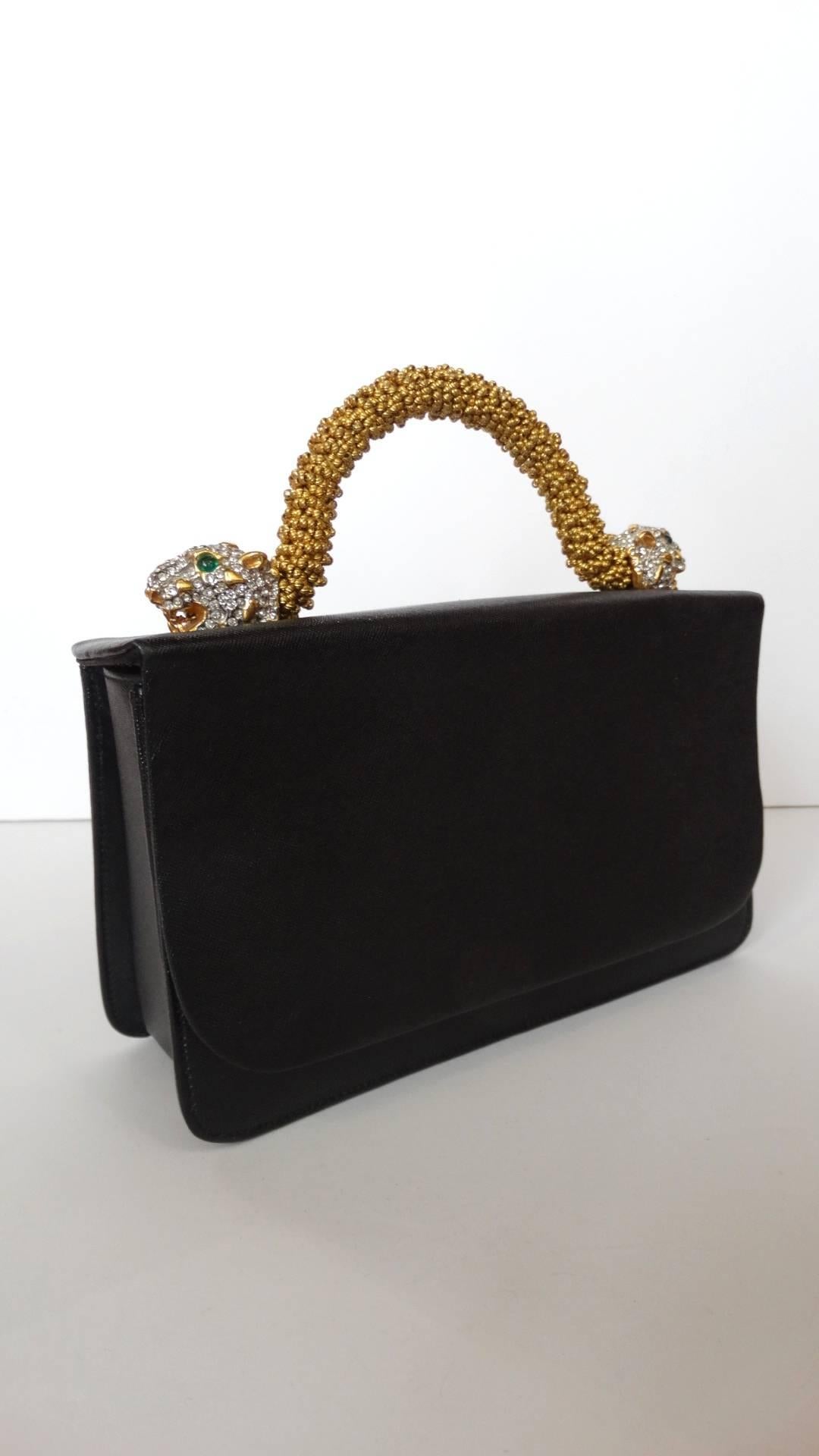 panther handle purse