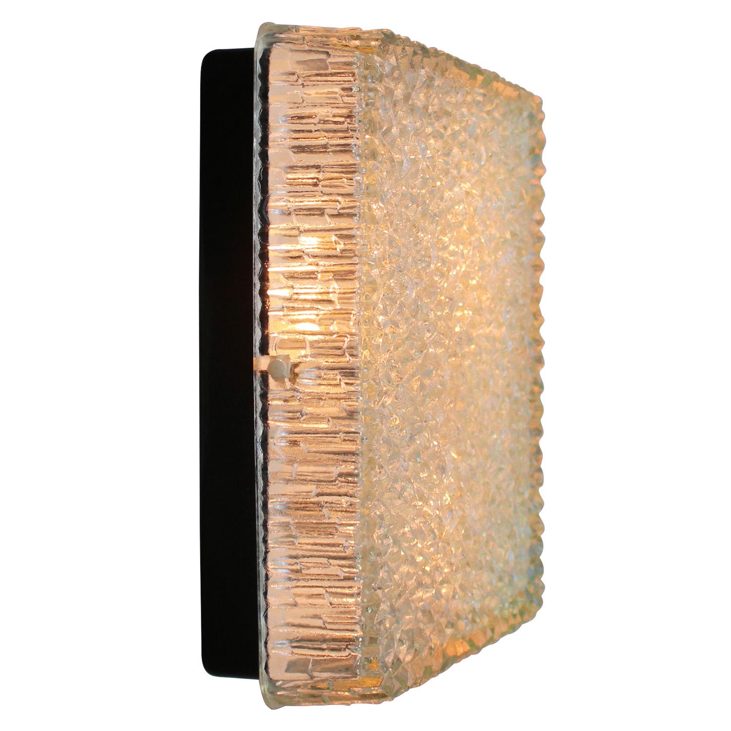 Rare 1960s Mid-Century Wall or Ceiling Lamp by Holophane, France, Model DC3-75 In Good Condition In Amsterdam, NL