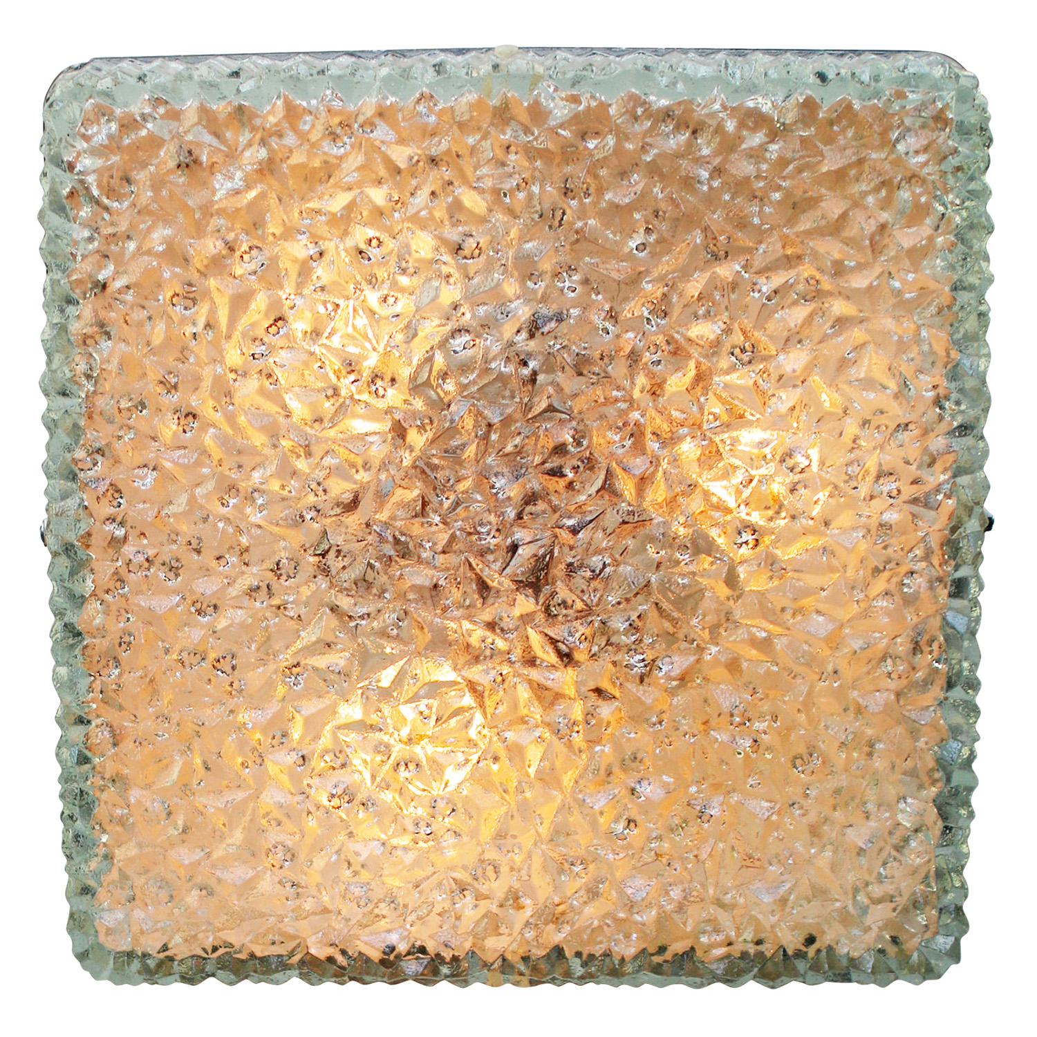 20th Century Rare 1960s Mid-Century Wall or Ceiling Lamp by Holophane, France, Model DC3-75