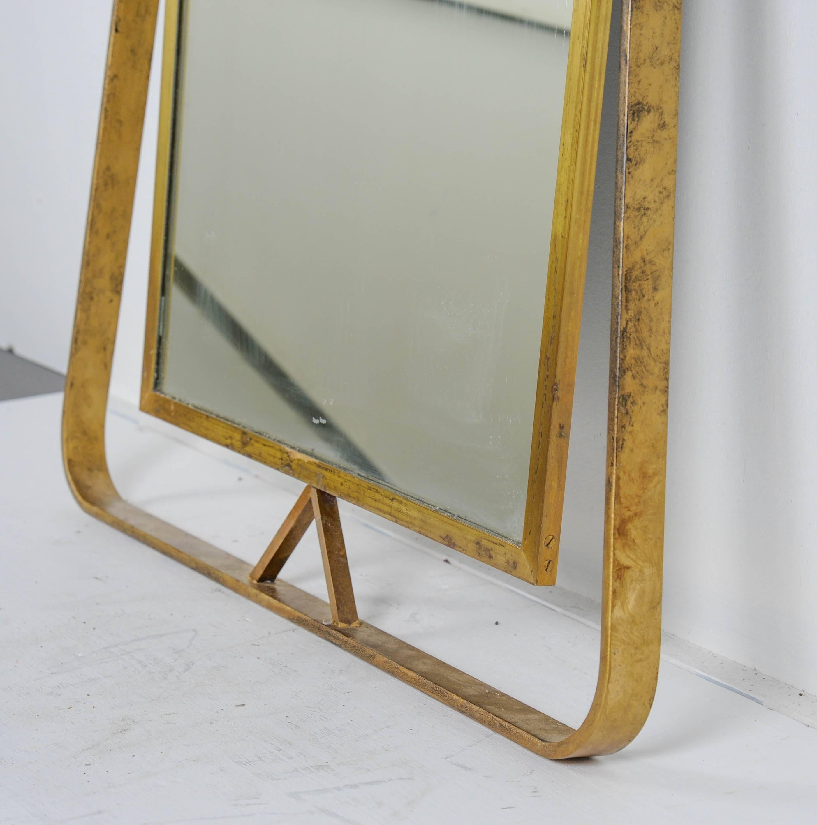 Iron Rare 1960s Mirror by Gilbert Poillerat