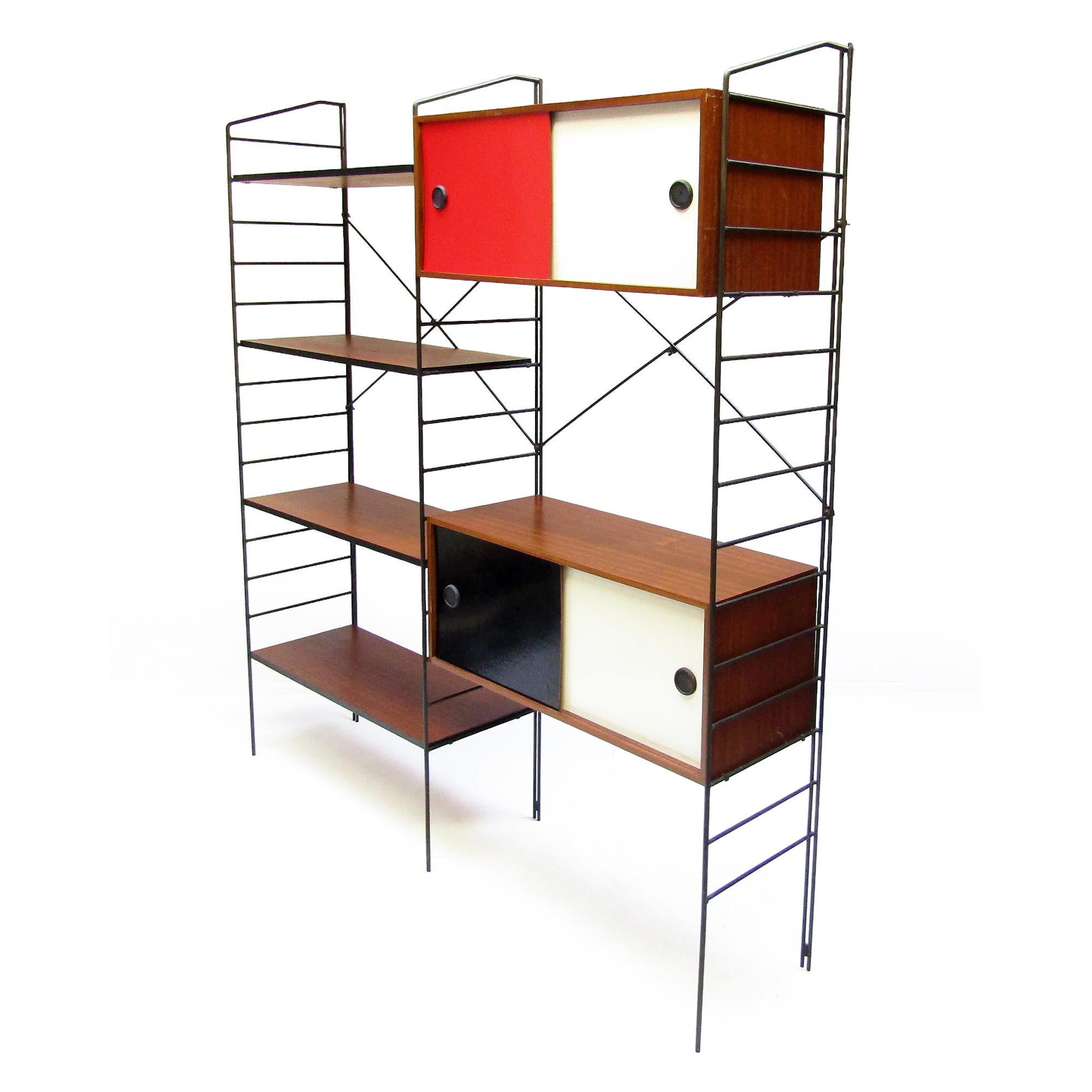 Rare 1960s Modular Shelving Cabinet Room Divider System By Brianco 3