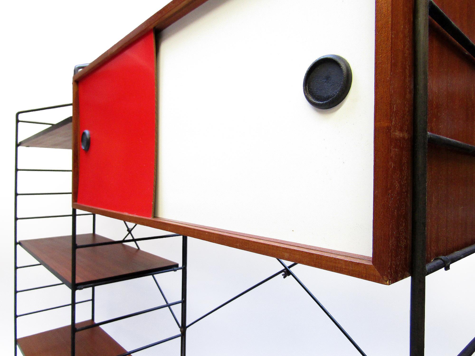Rare 1960s Modular Shelving Cabinet Room Divider System By Brianco 4