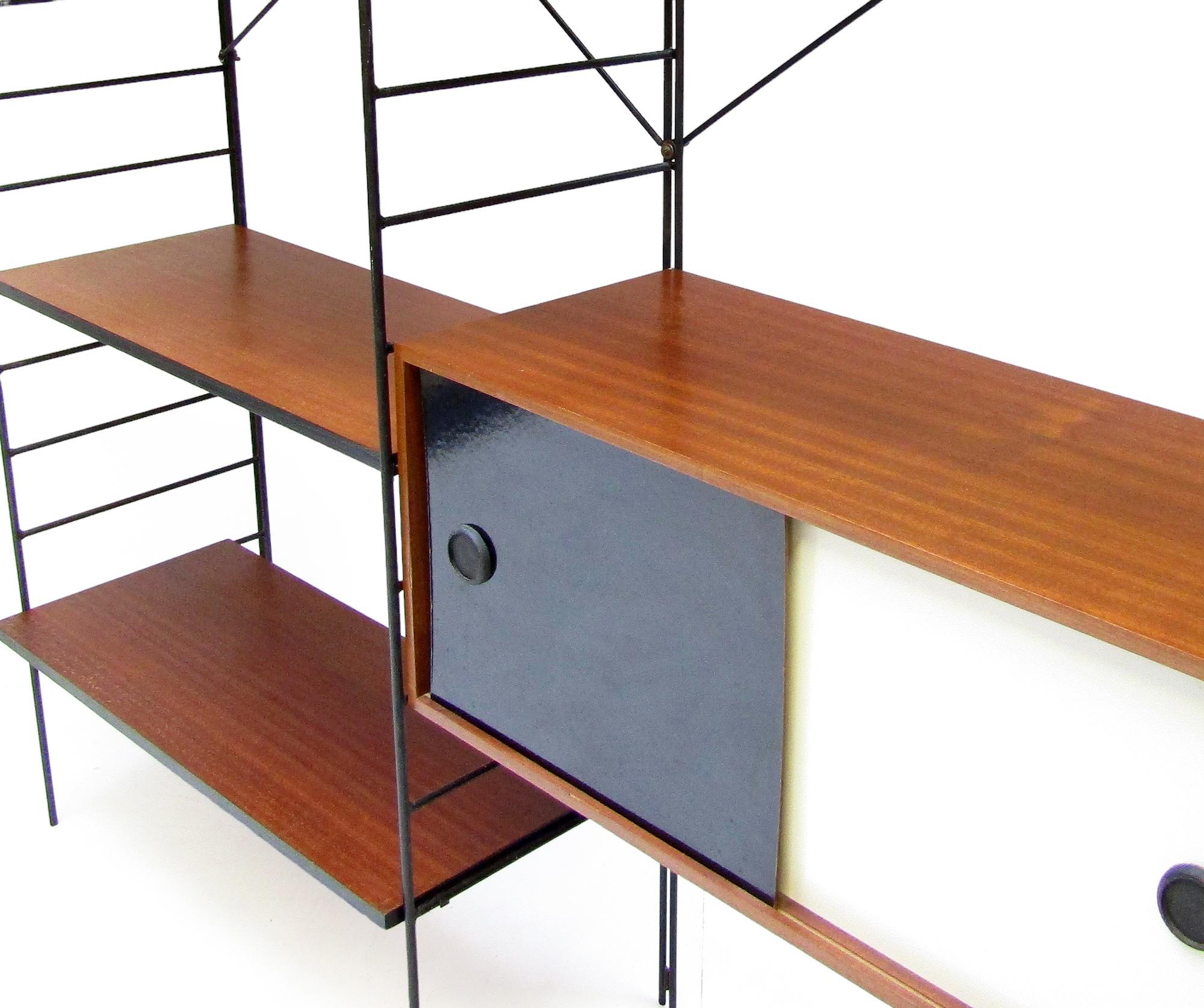 Rare 1960s Modular Shelving Cabinet Room Divider System By Brianco 2