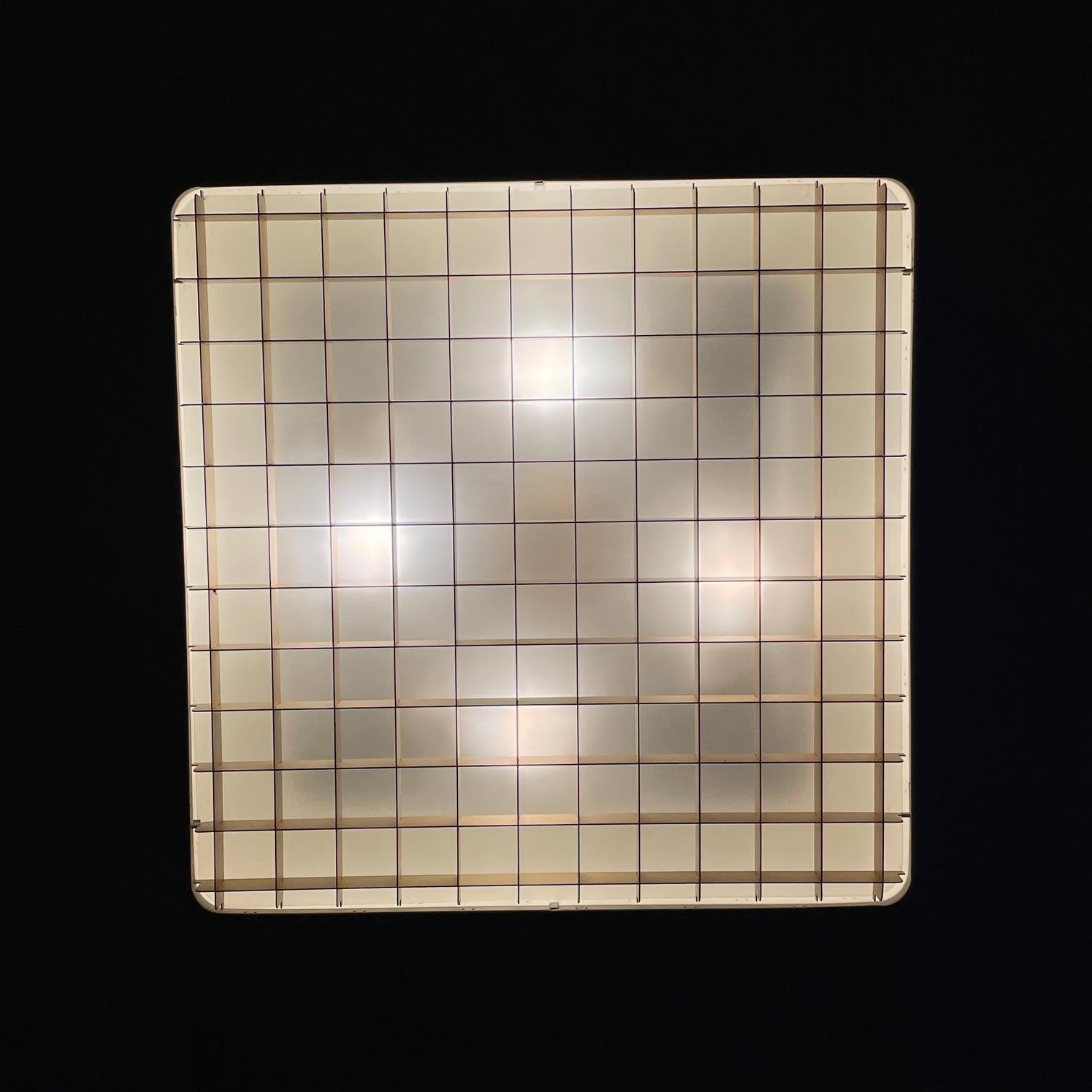 Mid-20th Century Rare 1960s Paavo Tynell Starry Sky 9068 Lamp by Lightolier Ceiling Mount Large For Sale