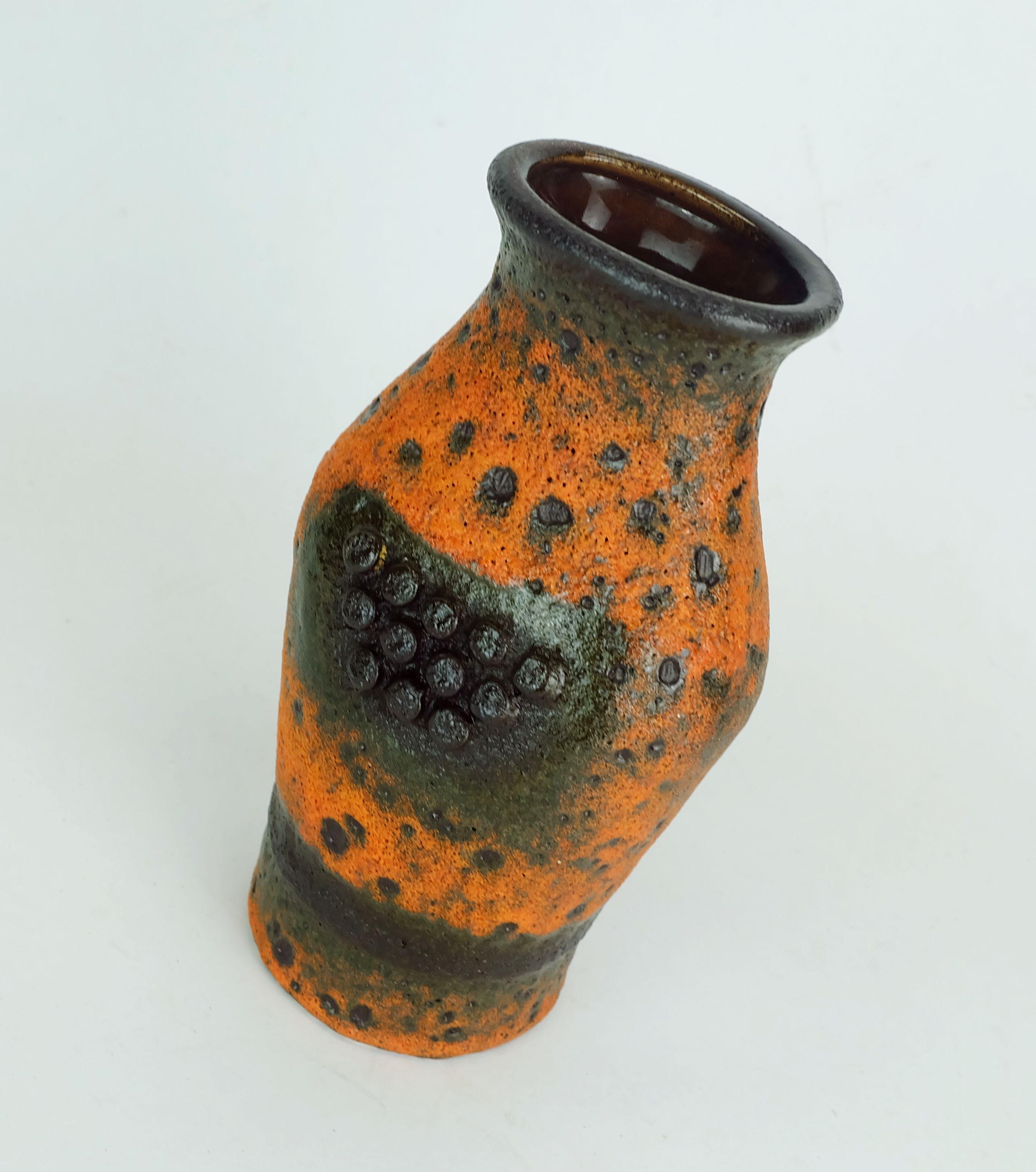 raro Vaso robotico degli anni '60 u-keramik modello 560/20 smalto e forma eccezionali In condizioni buone in vendita a Mannheim, DE