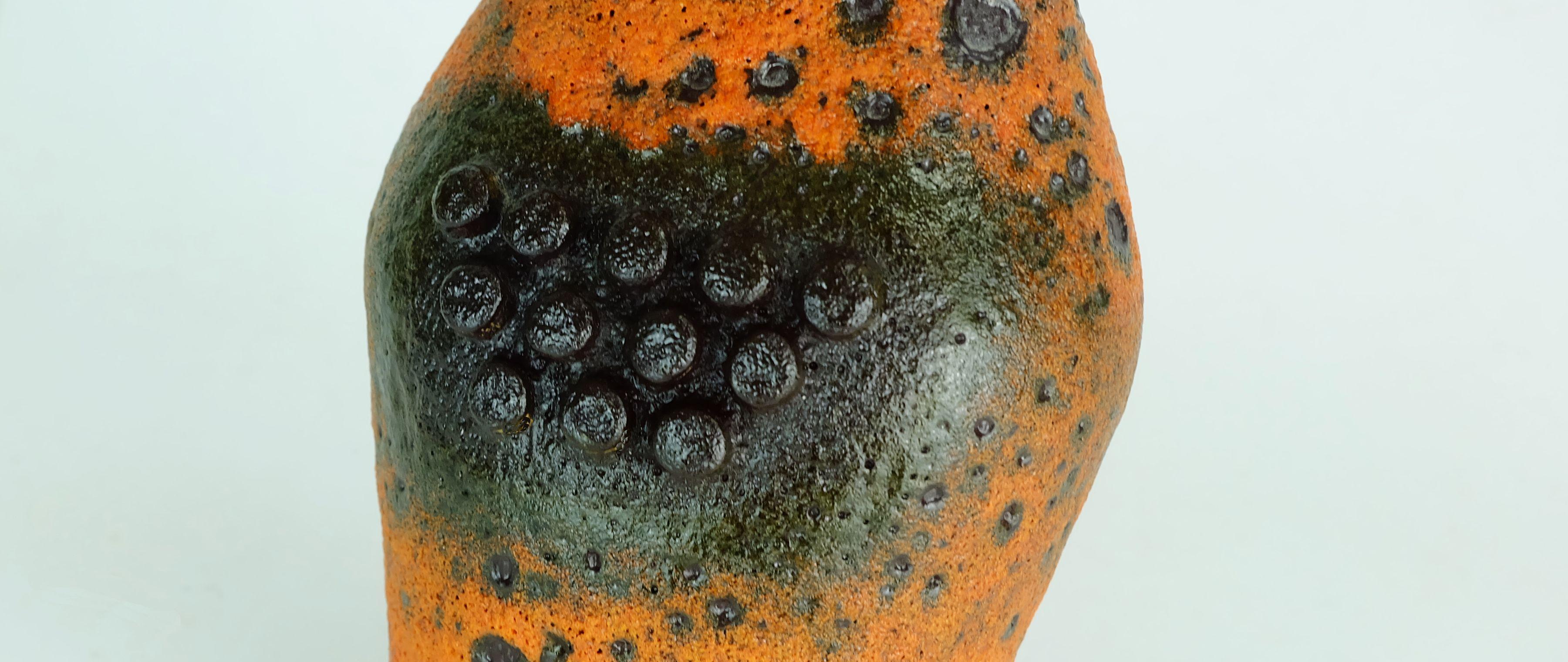 Ceramica raro Vaso robotico degli anni '60 u-keramik modello 560/20 smalto e forma eccezionali in vendita