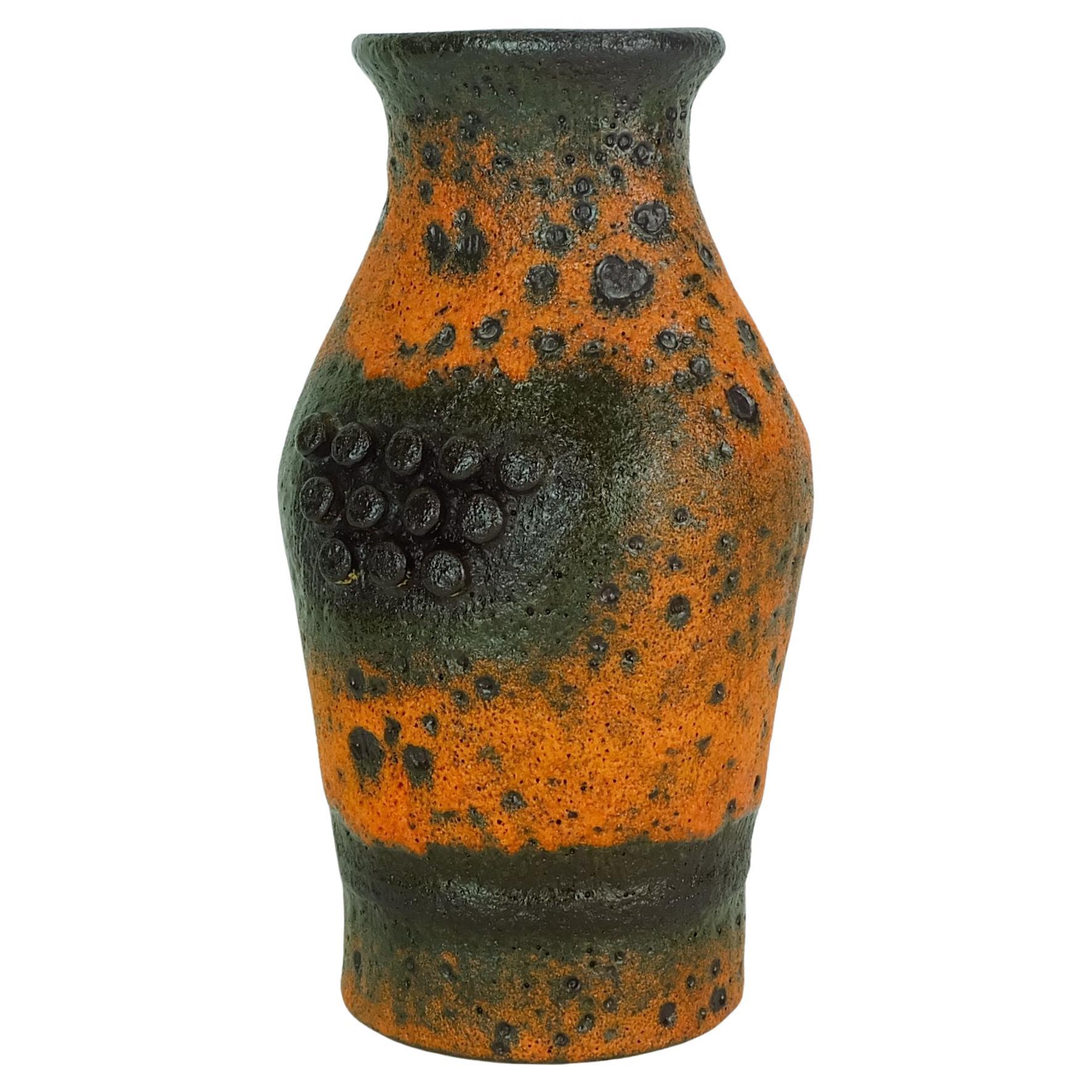 raro Vaso robotico degli anni '60 u-keramik modello 560/20 smalto e forma eccezionali