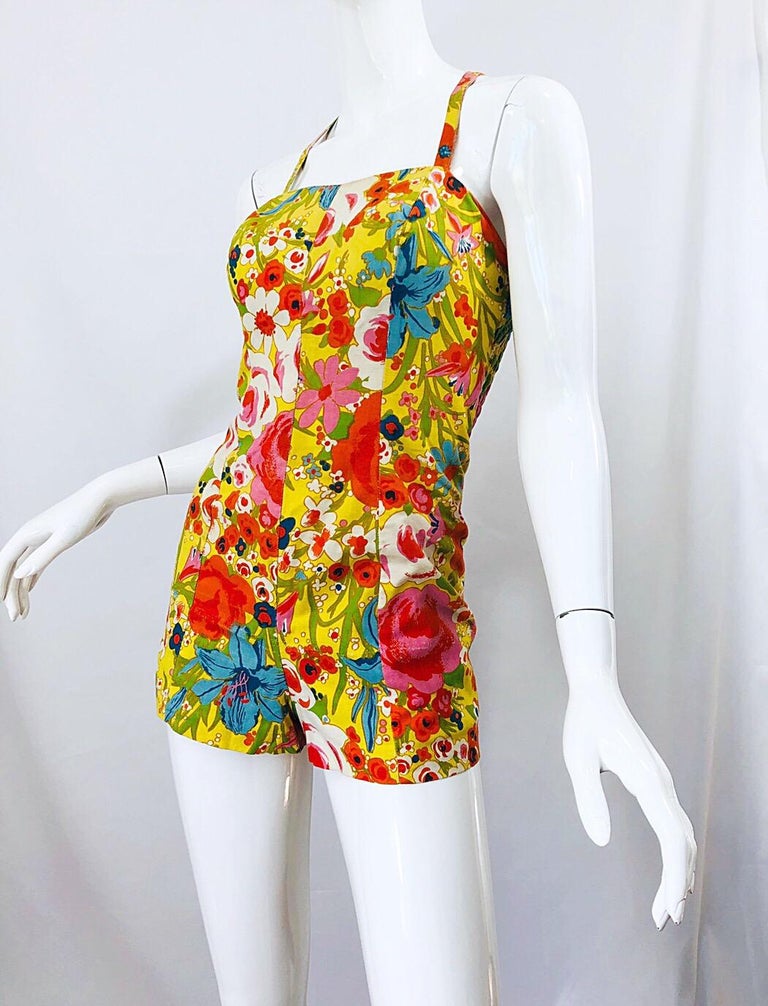 Pin Up Romper Style Bathing Suit Bombshell Swimsuit Pattern One