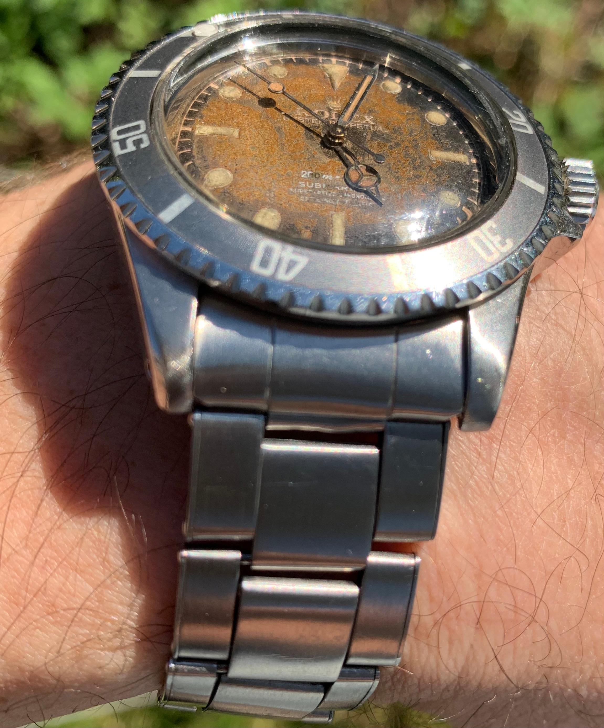 rare 1961 ultra tropical 5512 rolex submariner im Angebot 3