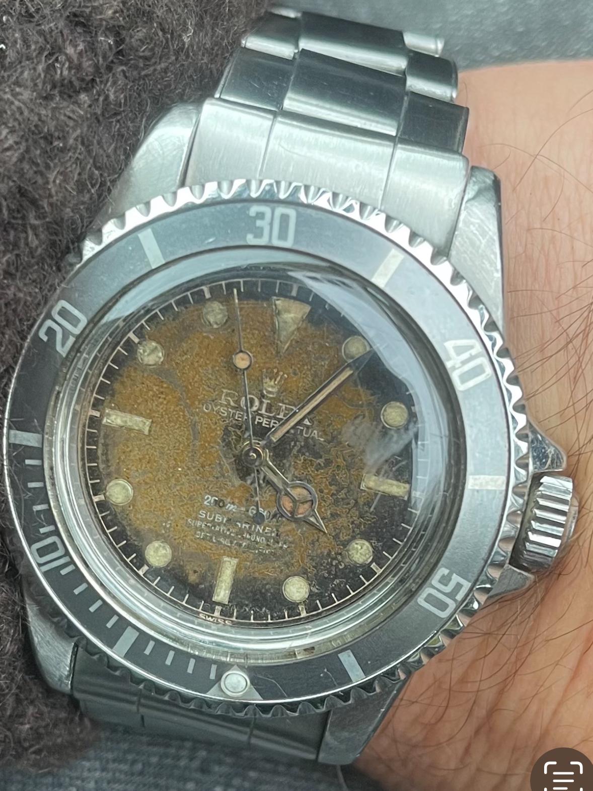 rare 1961 ultra tropical 5512 rolex submariner im Zustand „Relativ gut“ im Angebot in Munich, DE