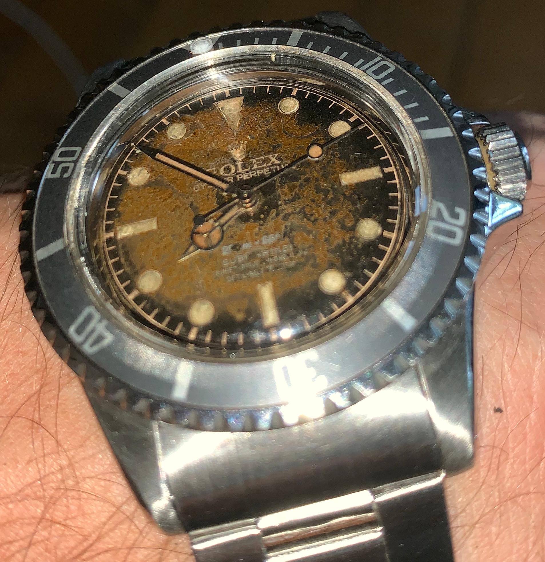 rare 1961 ultra tropical 5512 rolex submariner (Edelstahl) im Angebot