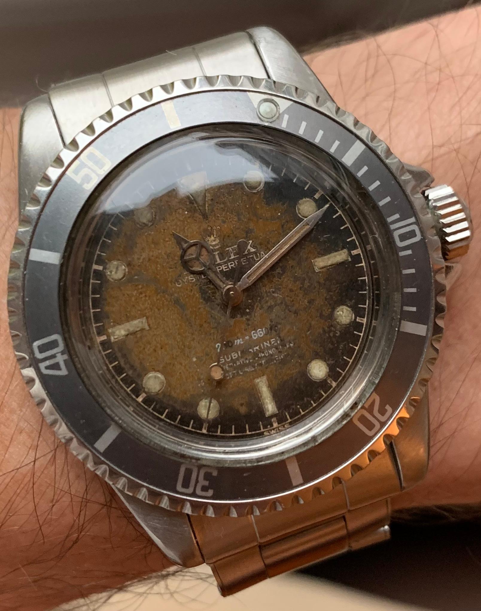 rare 1961 ultra tropical 5512 rolex submariner im Angebot 1