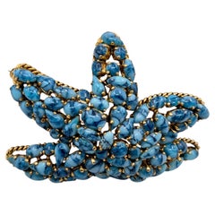 Rare 1963 Christian Dior starfish brooch by Henkel & Grossé