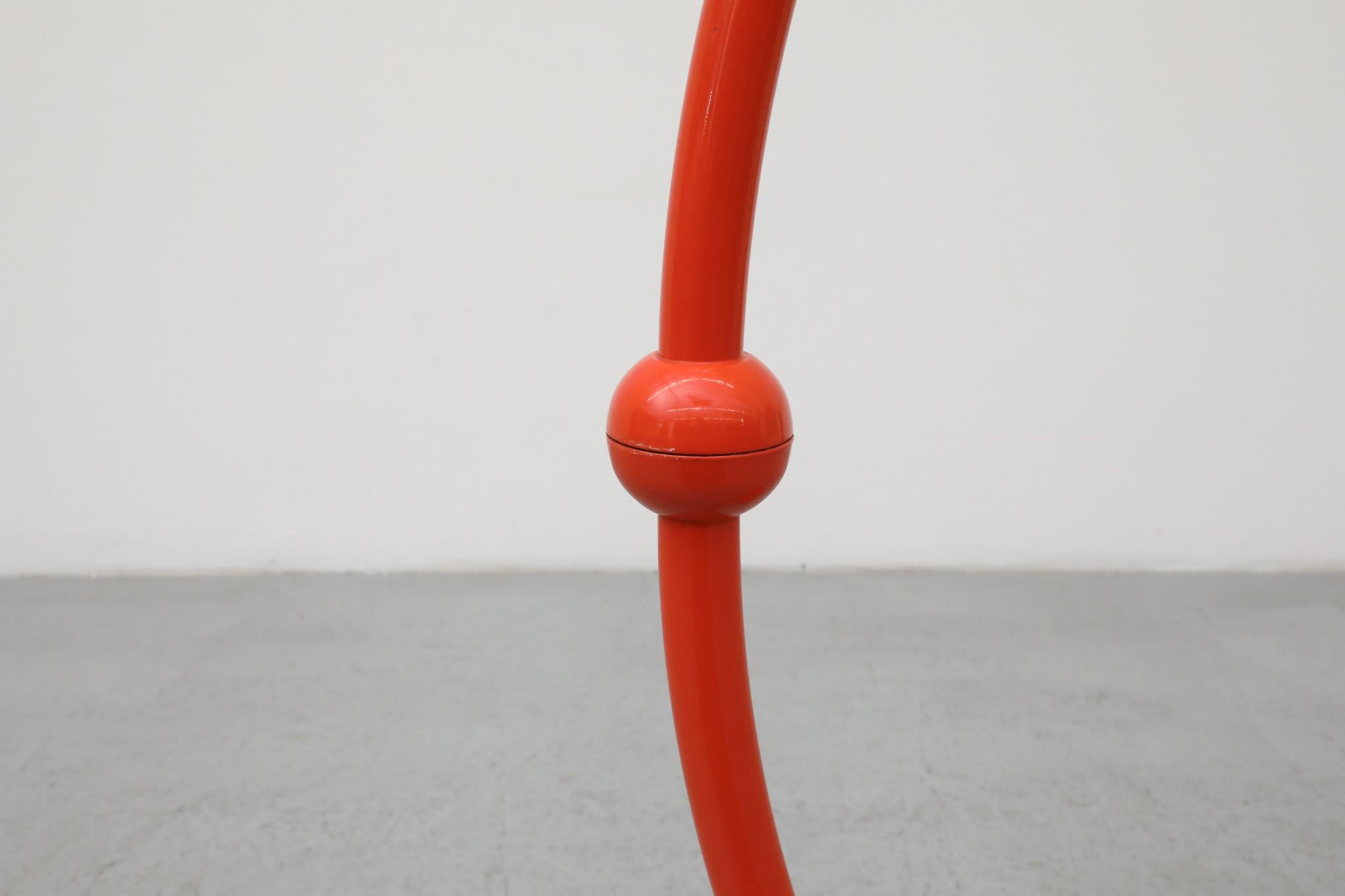 Rara lámpara de pie Serpente naranja de 1965 de Elio Martinelli para Martinelli Luce en venta 6