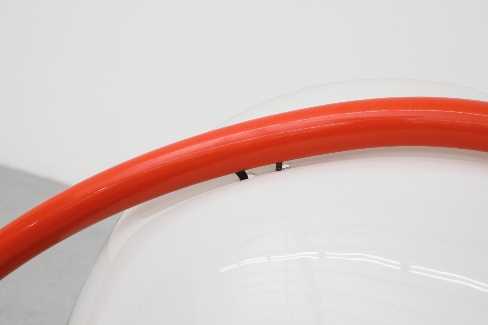 Rara lámpara de pie Serpente naranja de 1965 de Elio Martinelli para Martinelli Luce en venta 9