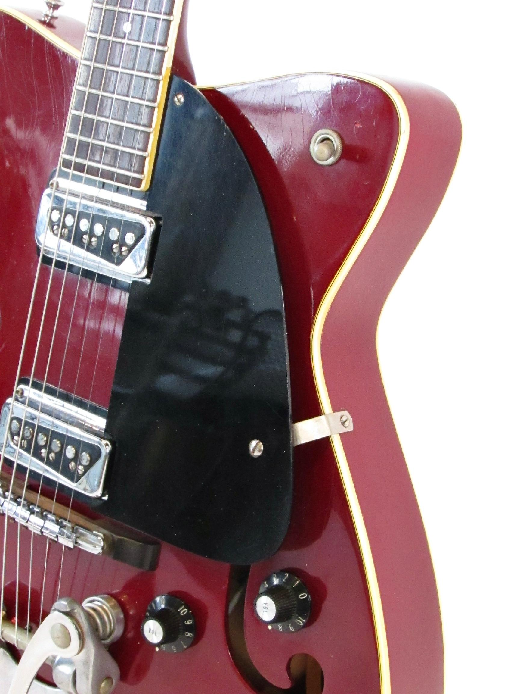 Rare 1966 C.F. Martin GT 75 semi hollow body burgundy  electric guitar 1