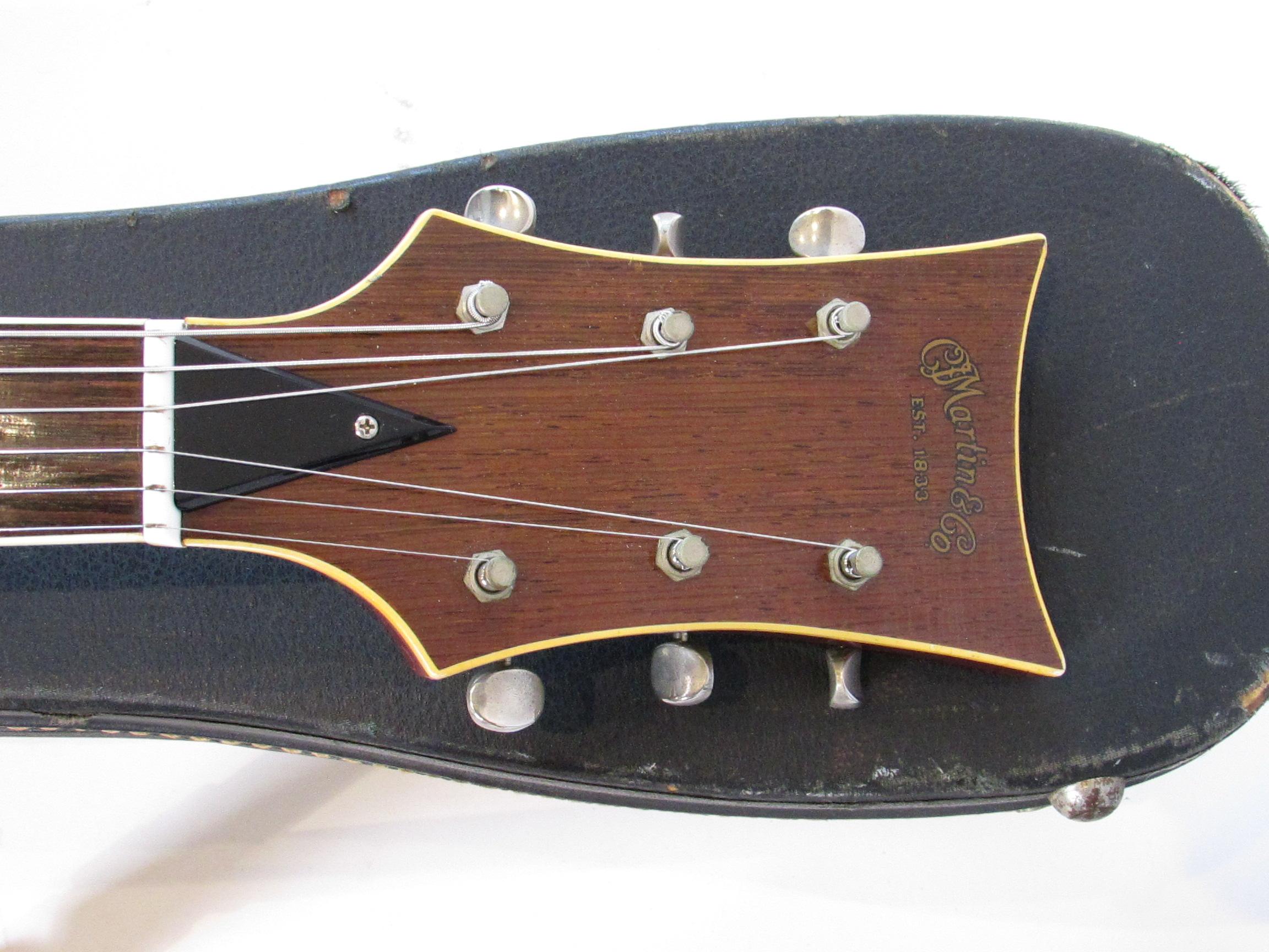 Rare 1966 C.F. Martin GT 75 semi hollow body burgundy  electric guitar 3