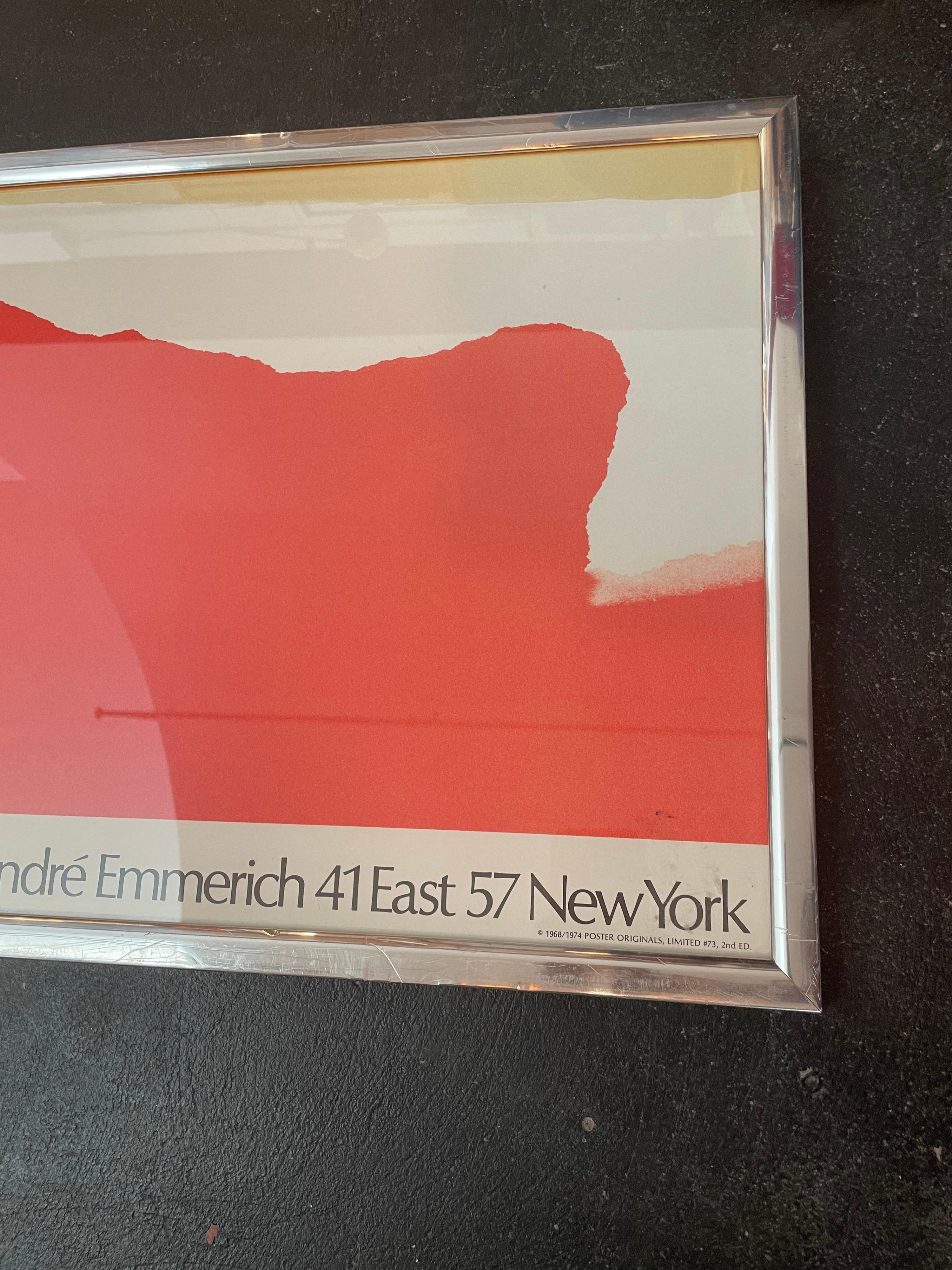 Helen Frankenthaler lithographic poster for Andre Emmerich Gallery, New York.