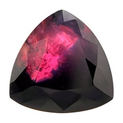 Rare 1.96ct Natural Winza Sapphire Blue Purple Untreated Trillion Cut 7.8x7.6mm