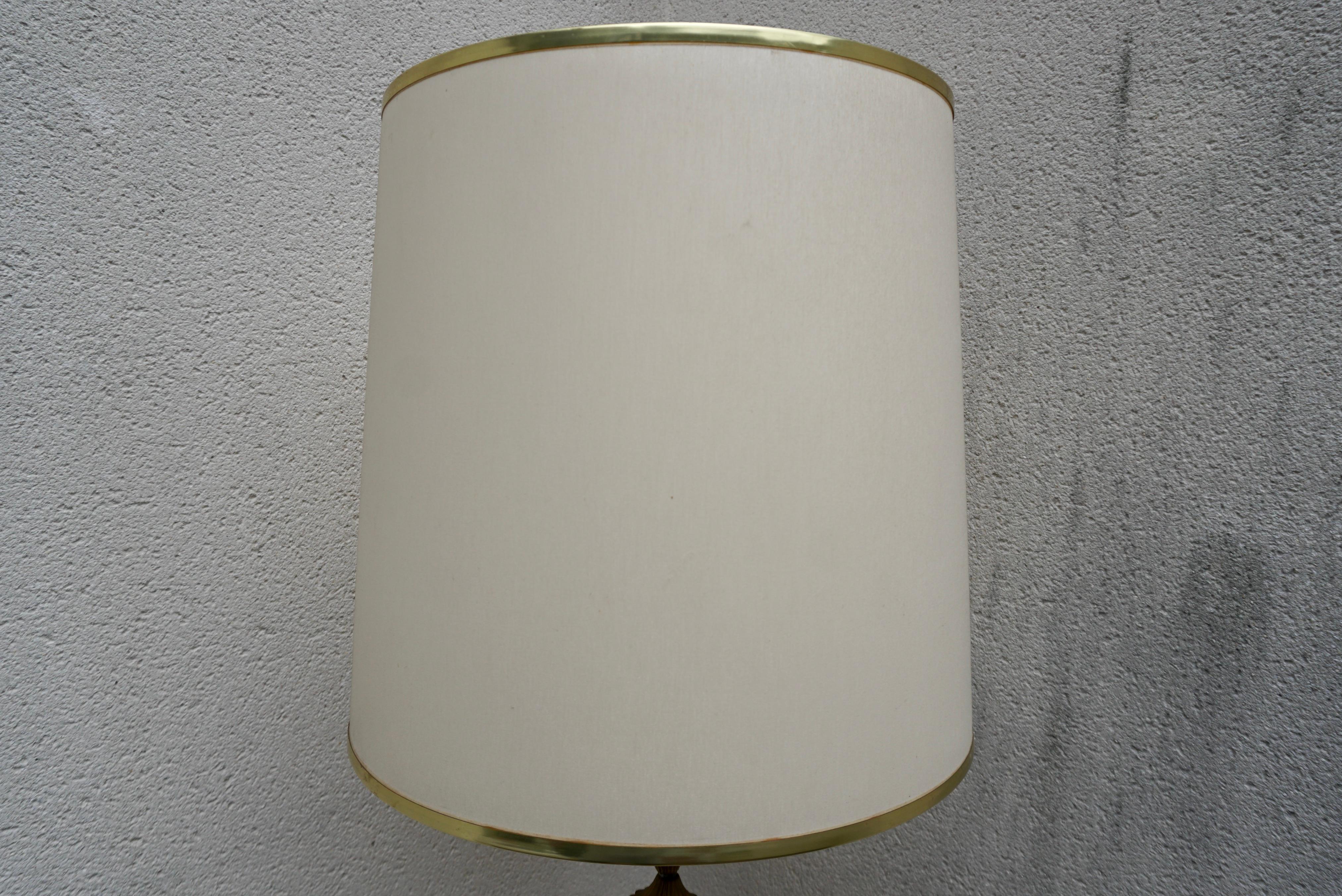 Rare 1970'  Ostrich Eggshell Floor Lamp In The Style Of Maison Charles For Sale 3