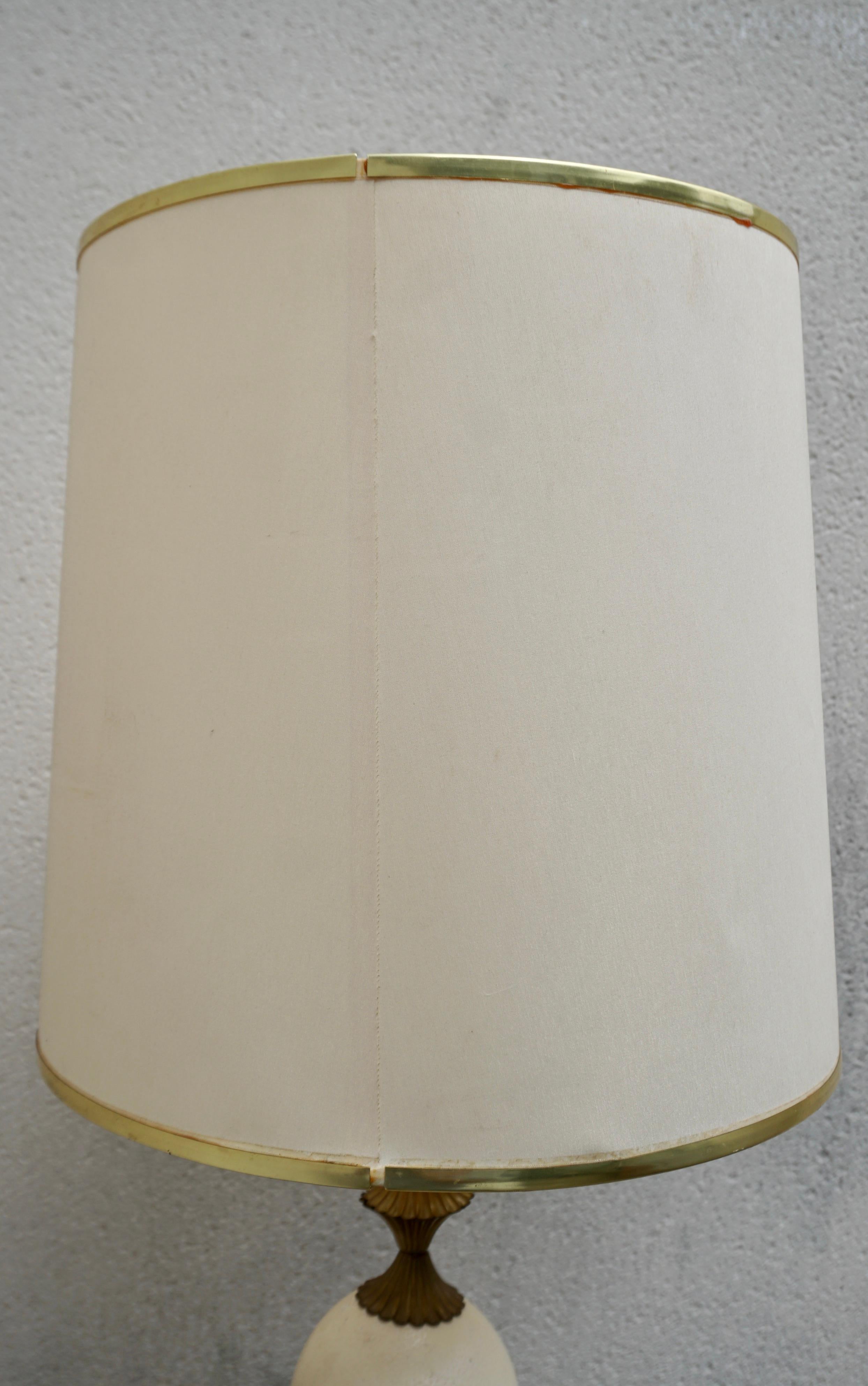 Rare 1970'  Ostrich Eggshell Floor Lamp In The Style Of Maison Charles For Sale 5