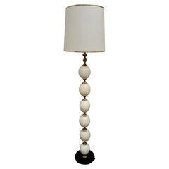 Rare 1970'  Lampadaire en coquille d'œuf d'autruche dans le style de la Maison Charles