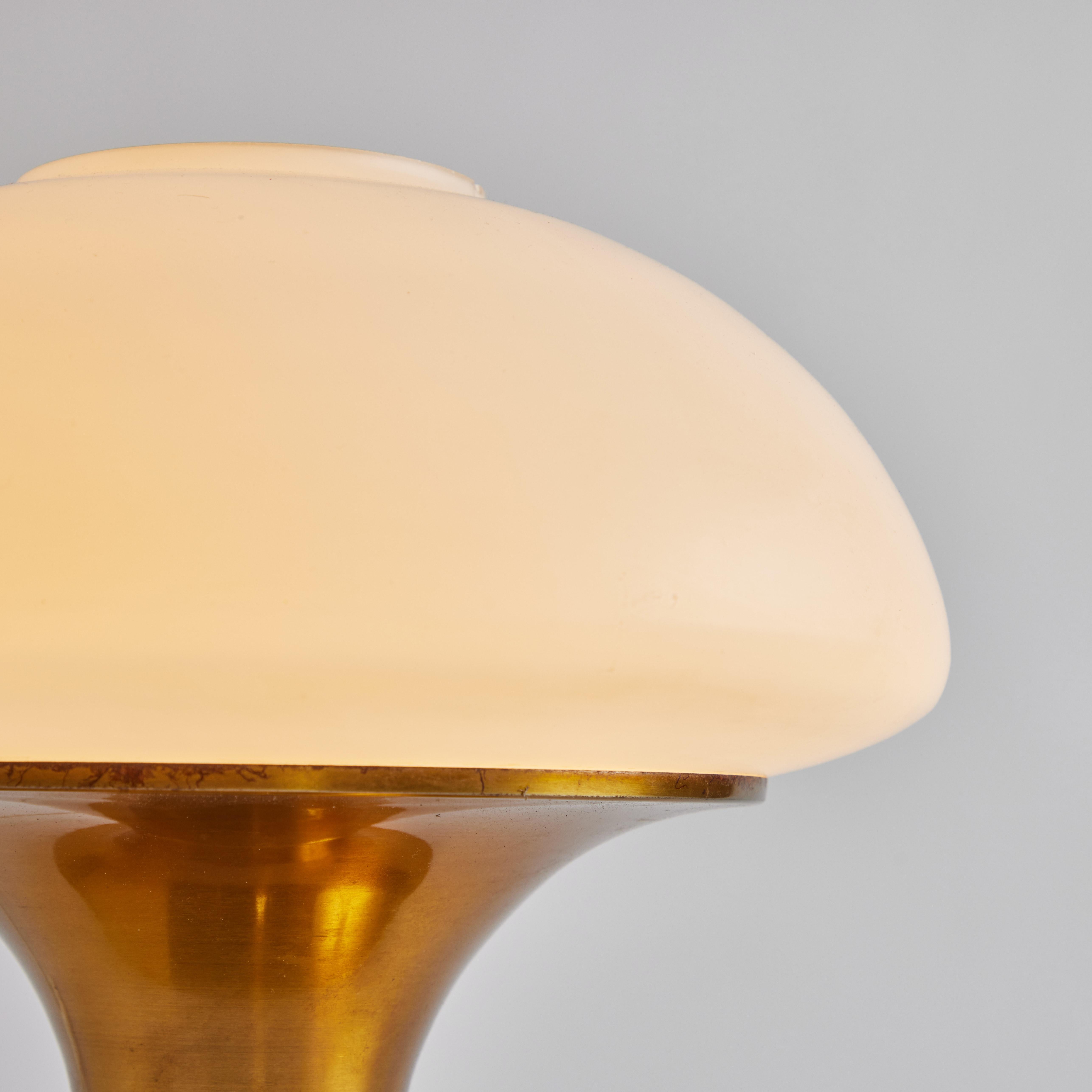 Late 20th Century Rare 1970s Brass & Glass Table Lamp for AKA Elektrik, East Germany