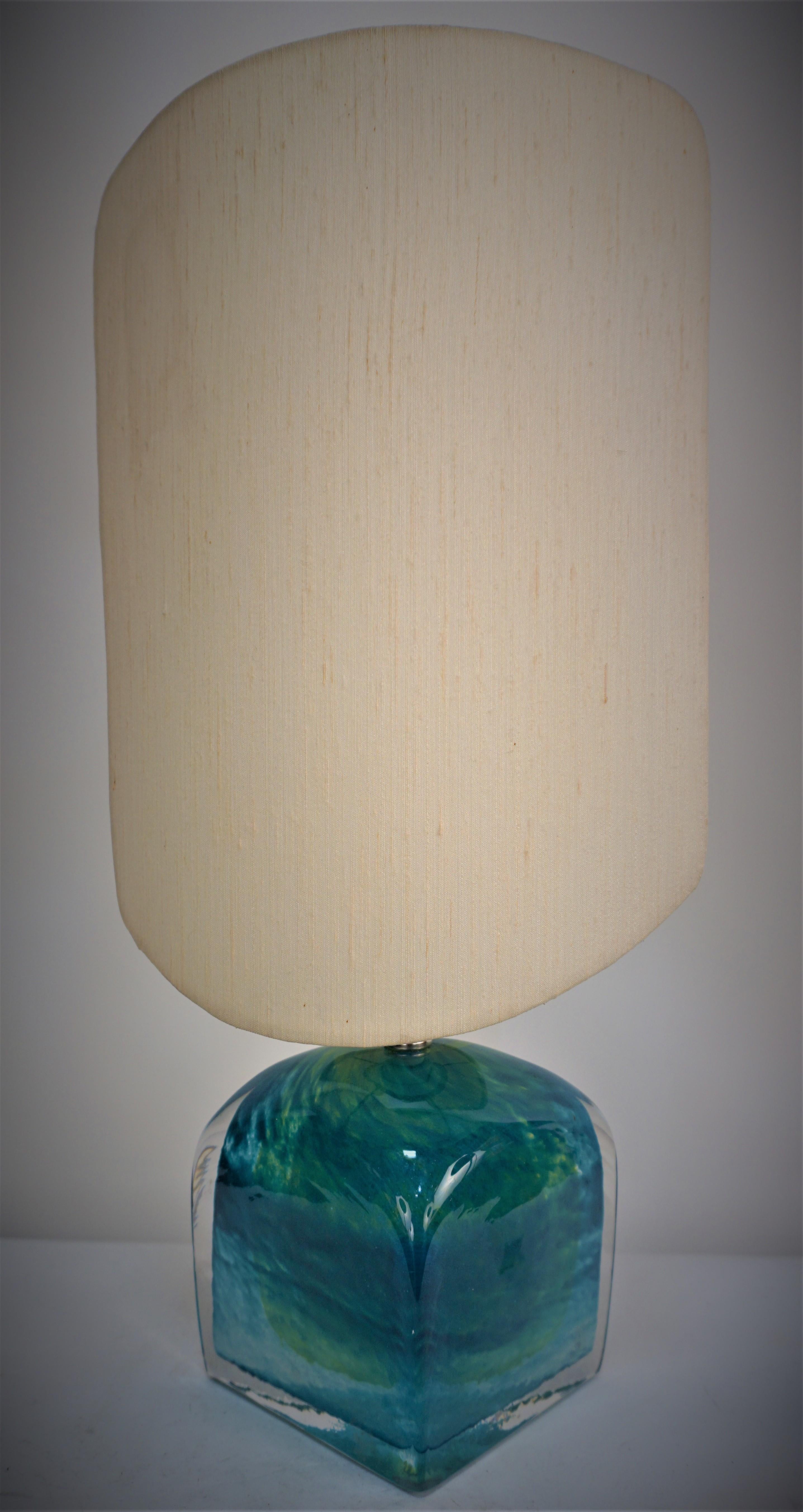 Rare 1970s Crystal Table Lamp by Daum 3