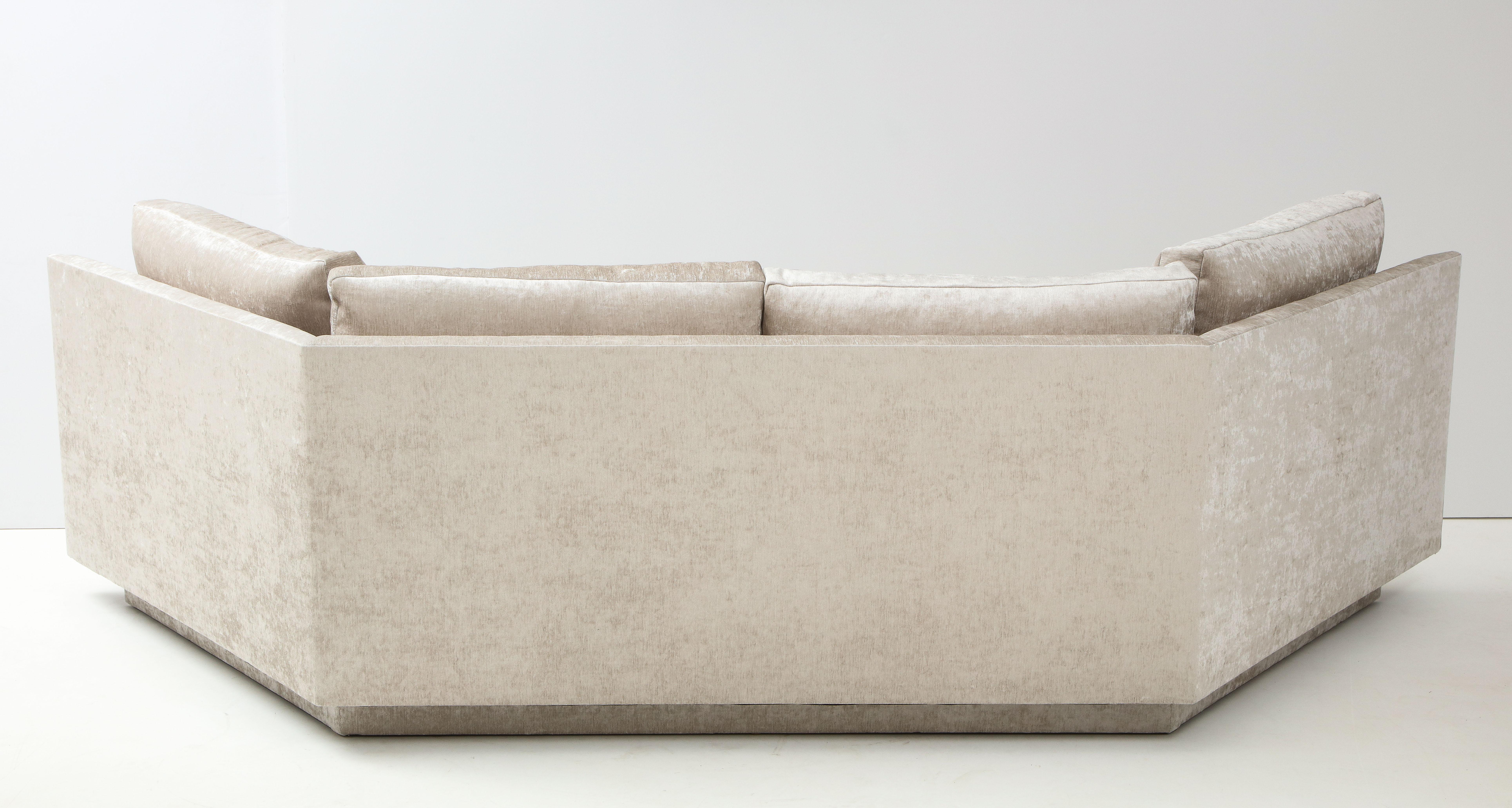 Upholstery Rare 1970's Custom Designed John Dickinson Sofa