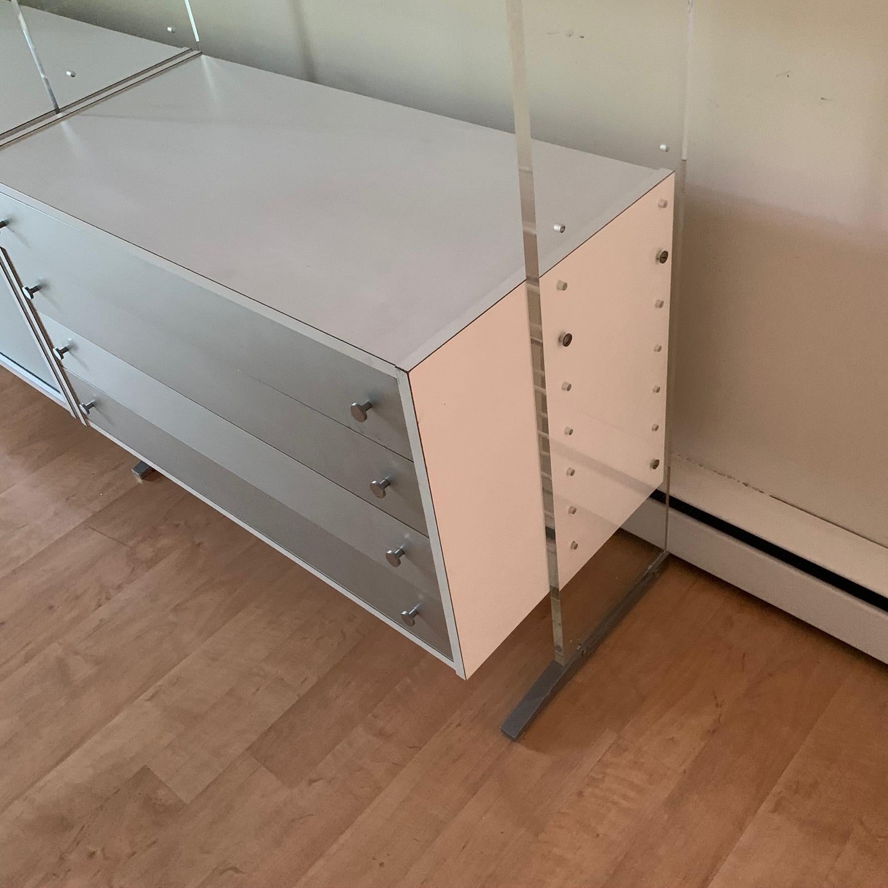 Rare 1970s Futuristic Poul Norreklit for Georg Petersens Danish Wall Unit 1