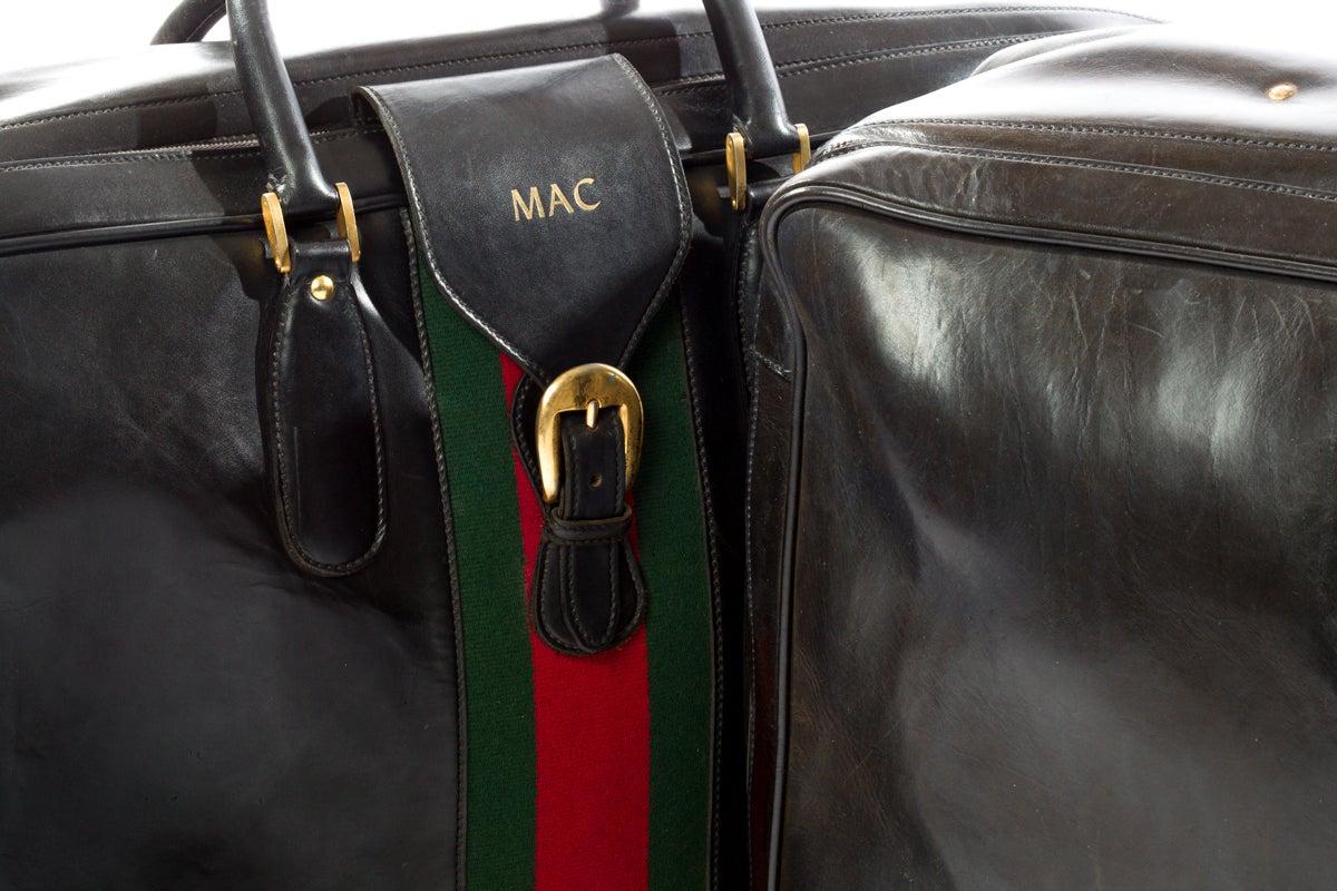gucci leather suitcase
