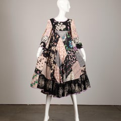 Seltenes Helga Howie Vintage-Patchwork-Kleid, 1970er Jahre