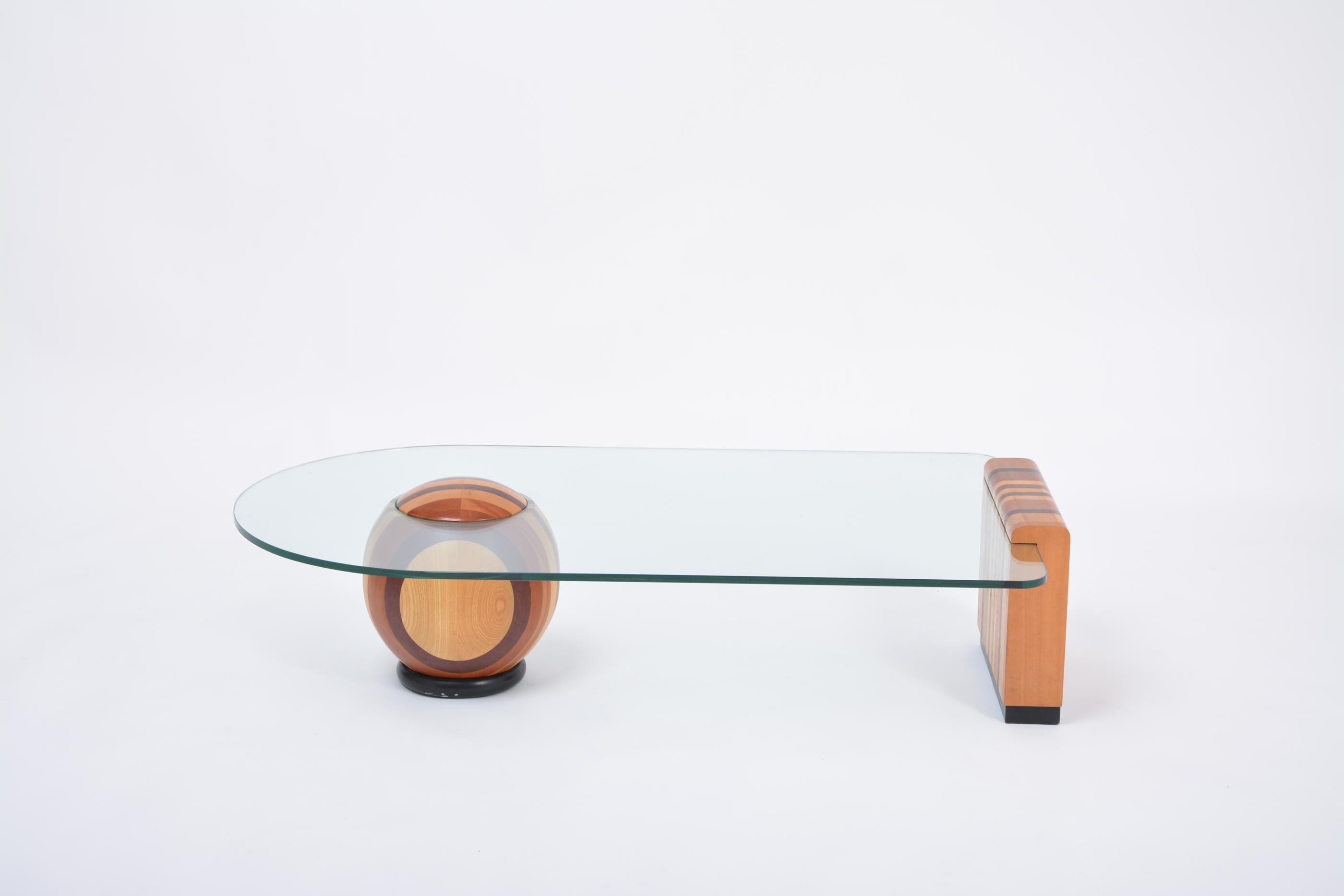 Postmoderne Rare table basse italienne des années 1970 par Massimo et Lella Vignelli pour Casigliani en vente