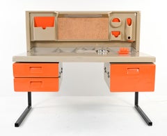 Rare 1970's Jorge Zalszupin L'atelier Space-Age Plastic Desk