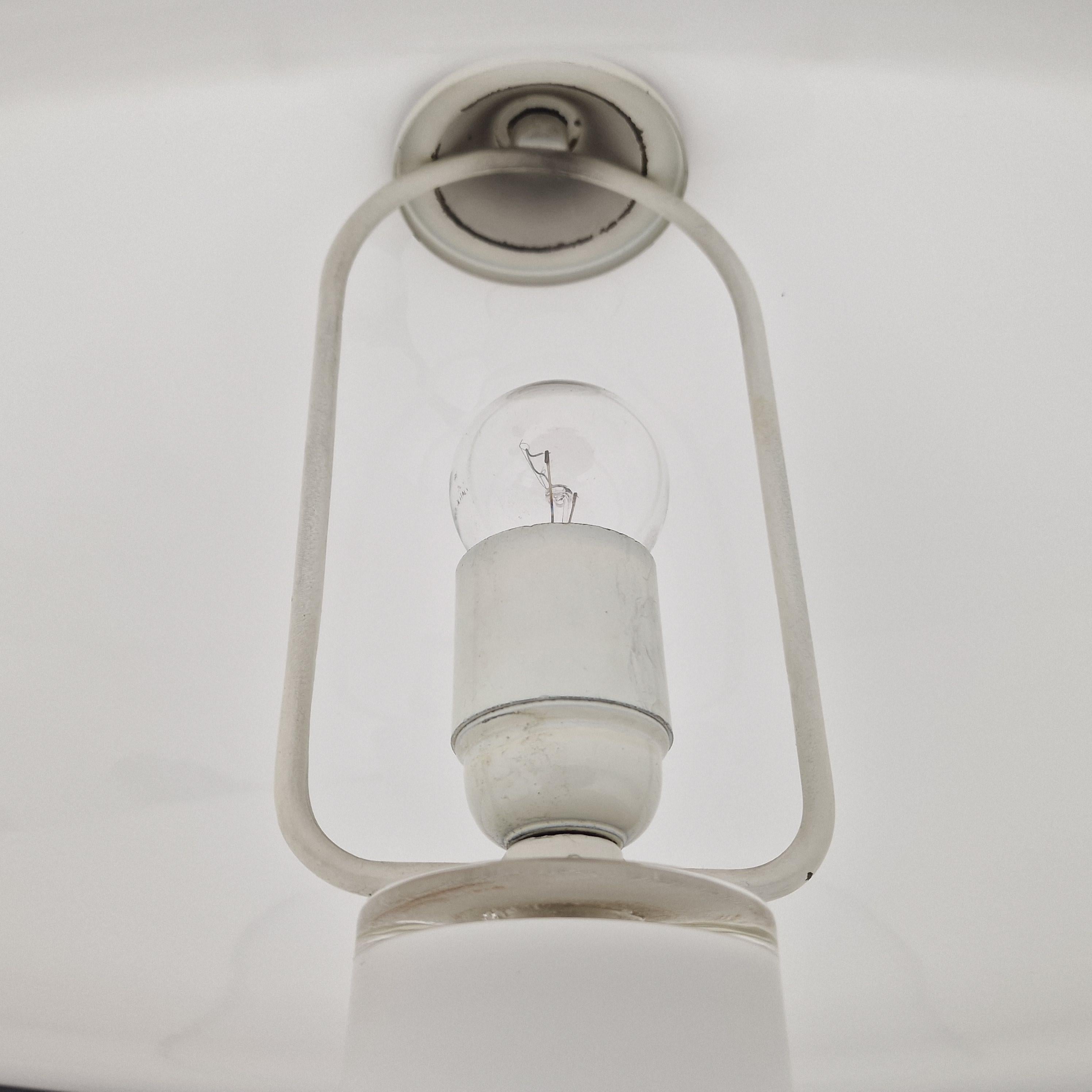 Rara lámpara seta de Murano de los años 70 - Vidrio soplado a mano con luz blanca difusa en venta 6