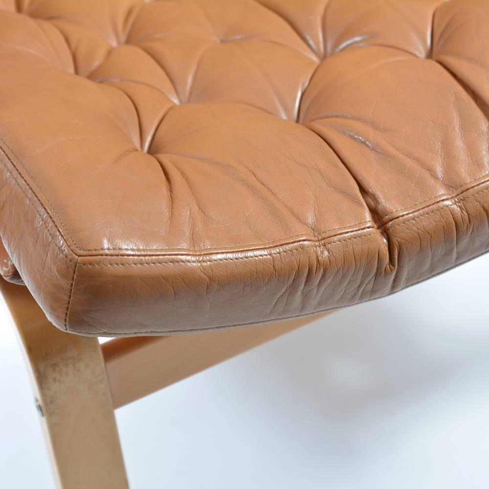Rare 1970s Noboru Nakamura Bore Armchairs for Ikea in Leather and Linen For Sale 1
