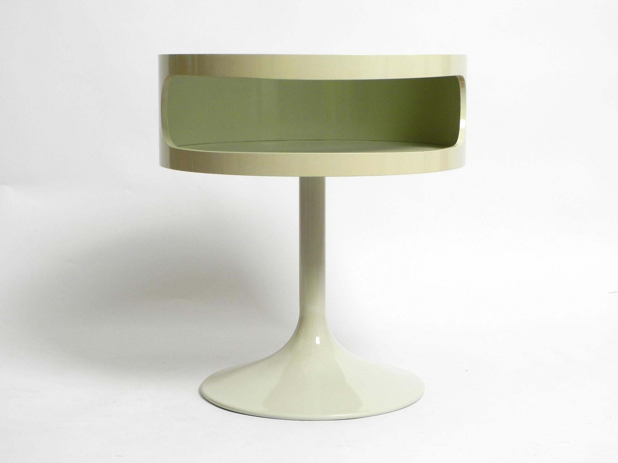 Rare 1970s Side Table in Space Age Design with Smoked Glass Top by OPAL Möbel 13