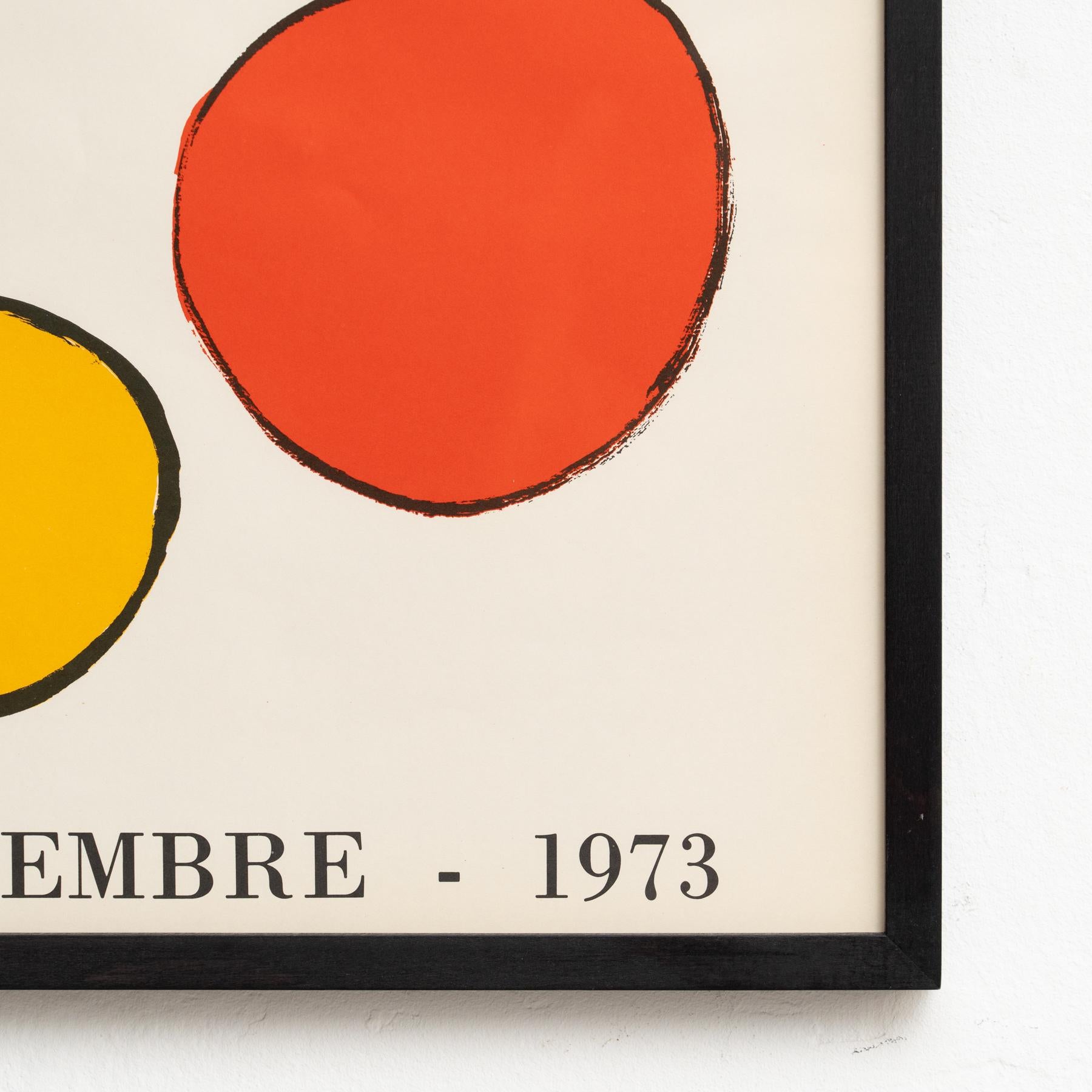 Rare 1973 Alexander Calder Exhibition Poster – Sala Gaspar, Barcelona For Sale 4