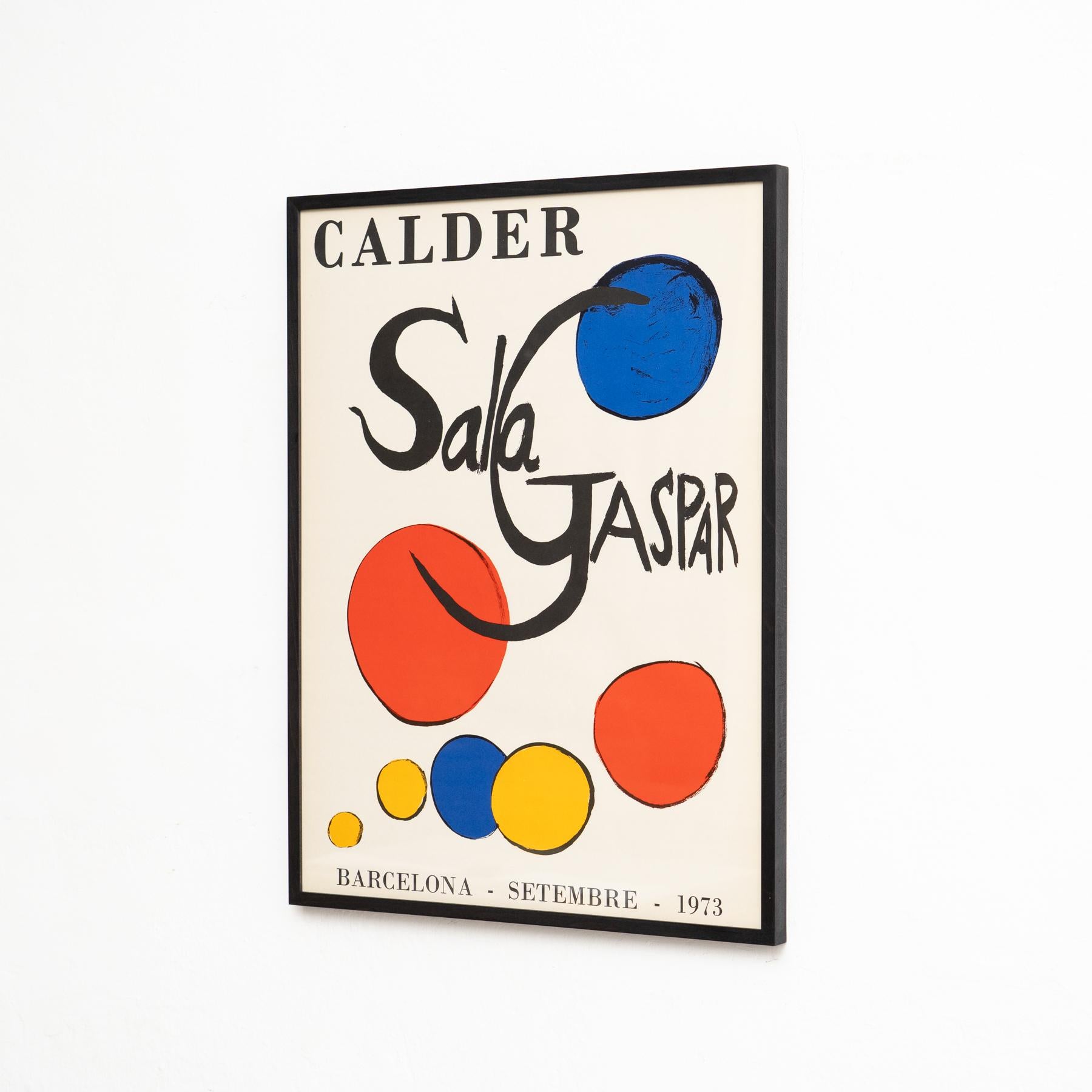 Spanish Rare 1973 Alexander Calder Exhibition Poster – Sala Gaspar, Barcelona For Sale