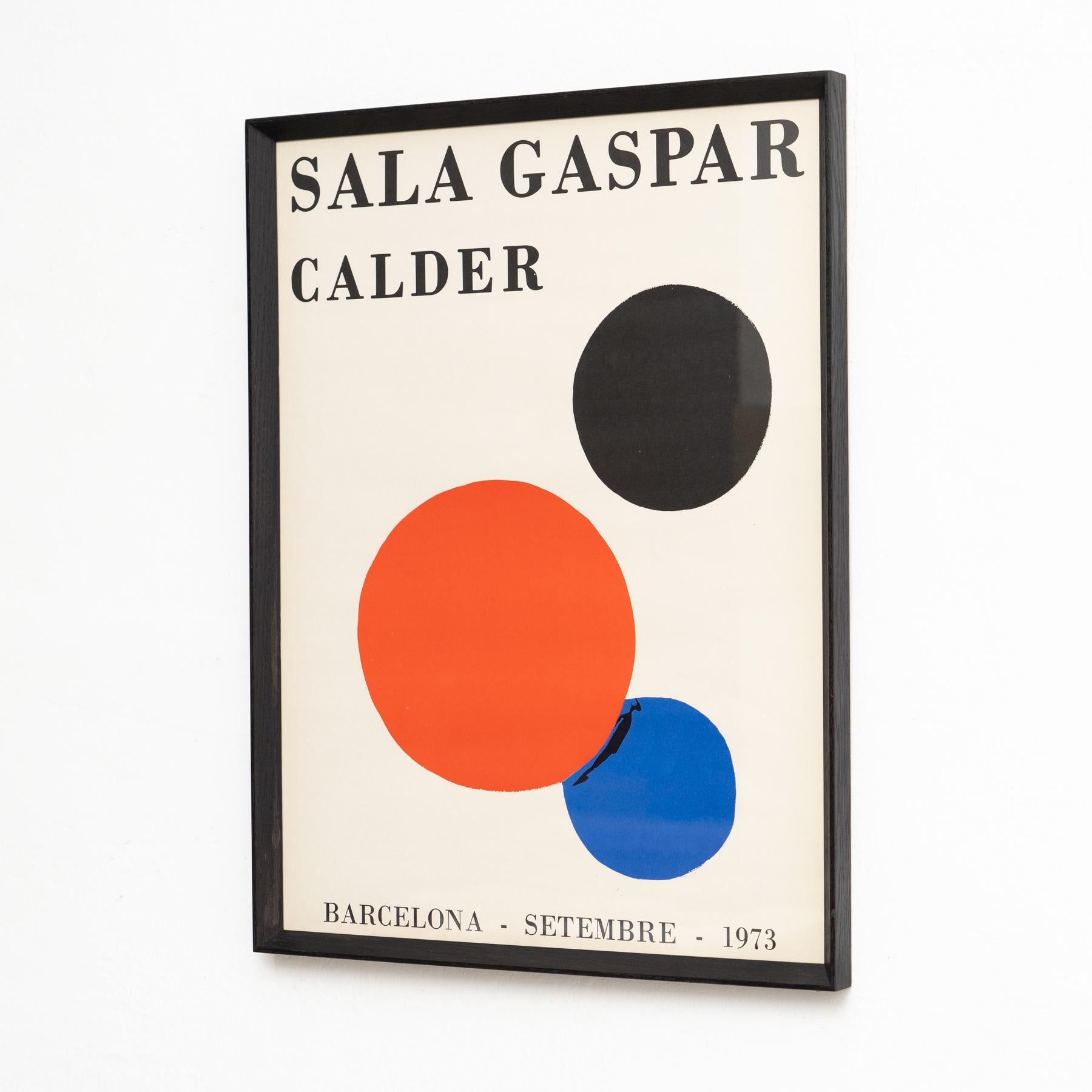Spanish Rare 1973 Alexander Calder Exhibition Poster – Sala Gaspar, Barcelona For Sale