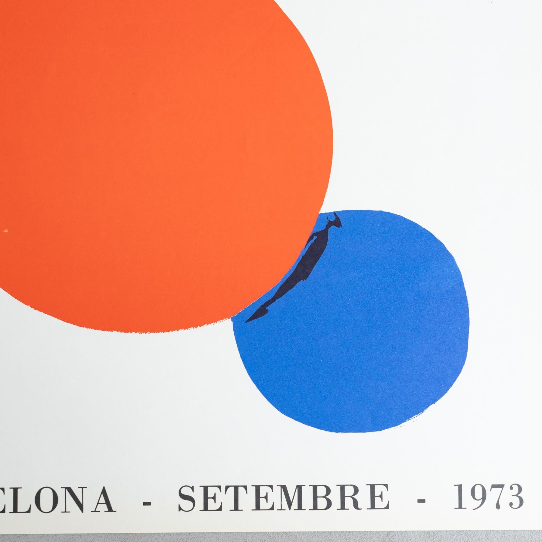 Spagnolo Raro poster della mostra di Alexander Calder del 1973 - Sala Gaspar, Barcellona in vendita